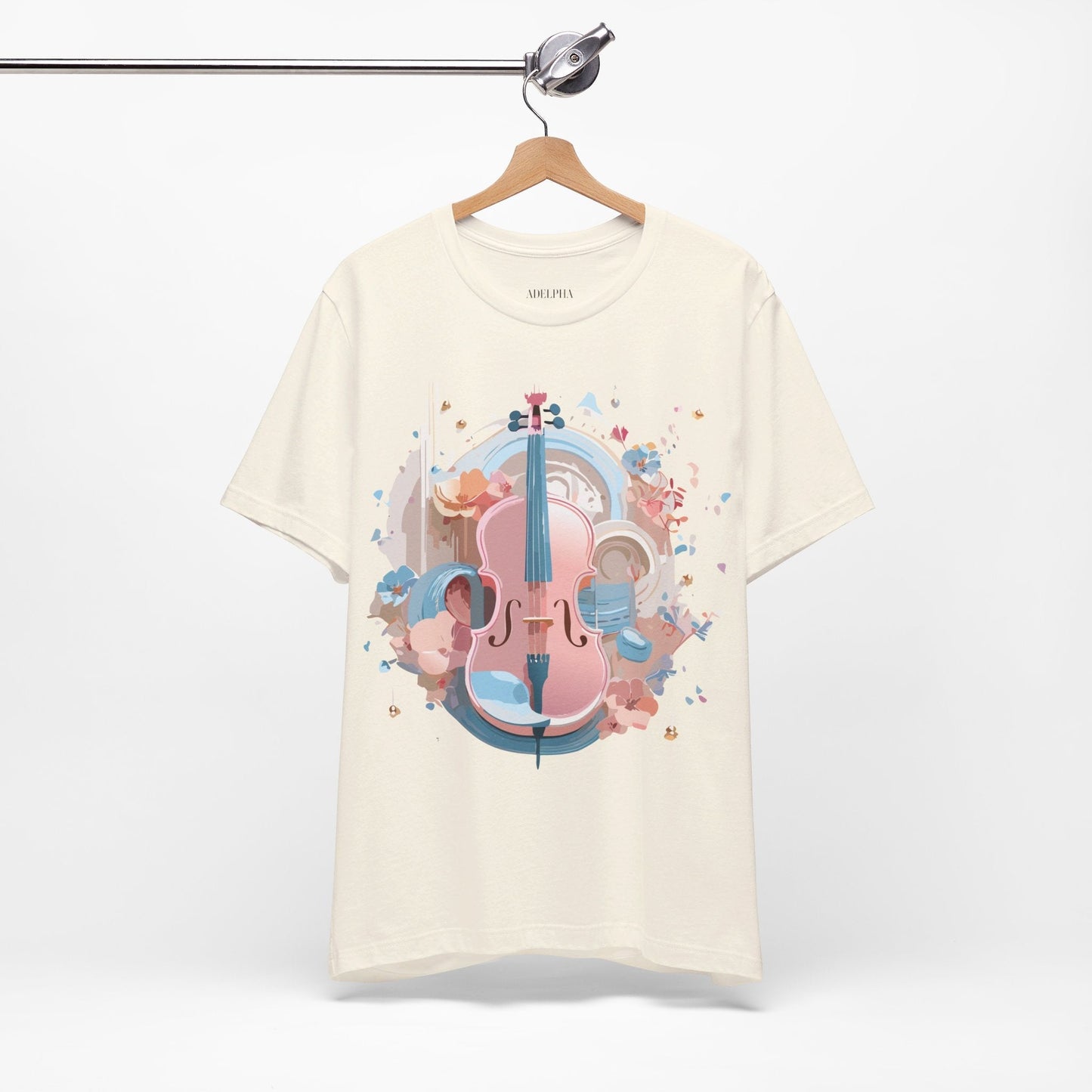 Music Graphic Tee Unisex Jersey Short Sleeve By Adelpha Vintage Inspired Artwork