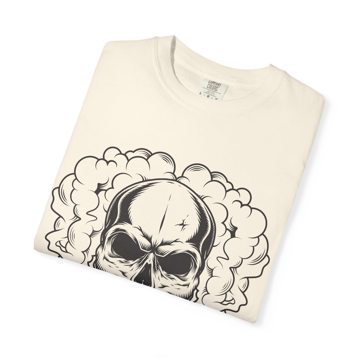 Camiseta unisex de algodón con calavera 