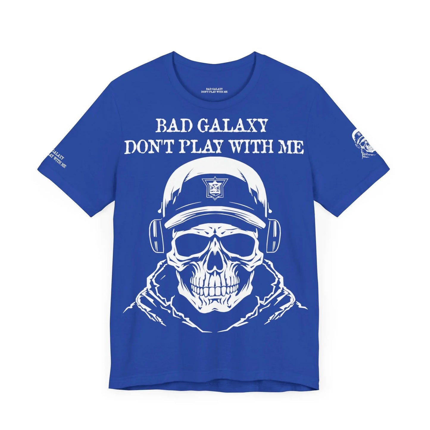 Bad Galaxy Skull T Shirt Made To Order 100 Percent Cotton Eco Friendly Inks USA Designed