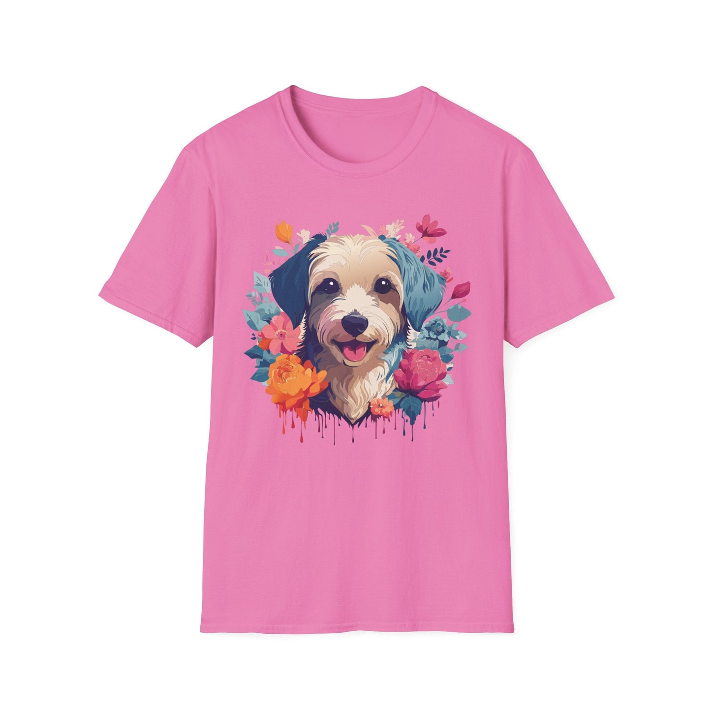 Dog Shirt Unisex Animal Tee Made From 100 Percent Ring Spun Cotton