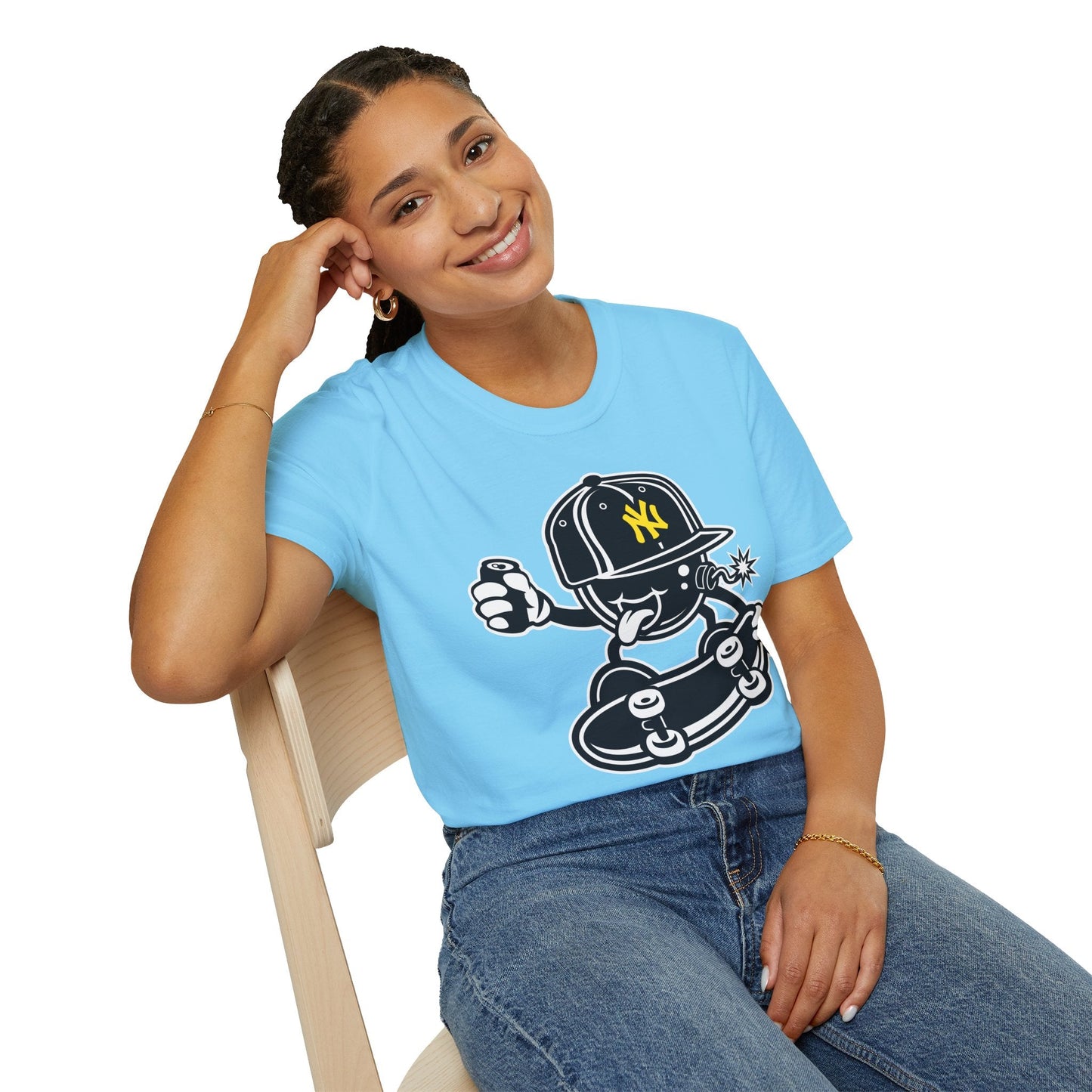 Cartoon T Shirt Animation Tee Funny Unisex Gildan Softstyle 64000 Cotton Breathable Lightweight Tee