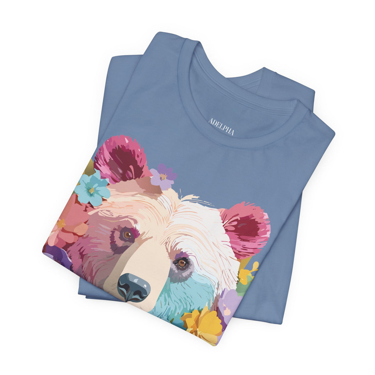Bear Graphic Design Tee Bella+Canvas Unisex 100 Cotton Tee Shirt a116