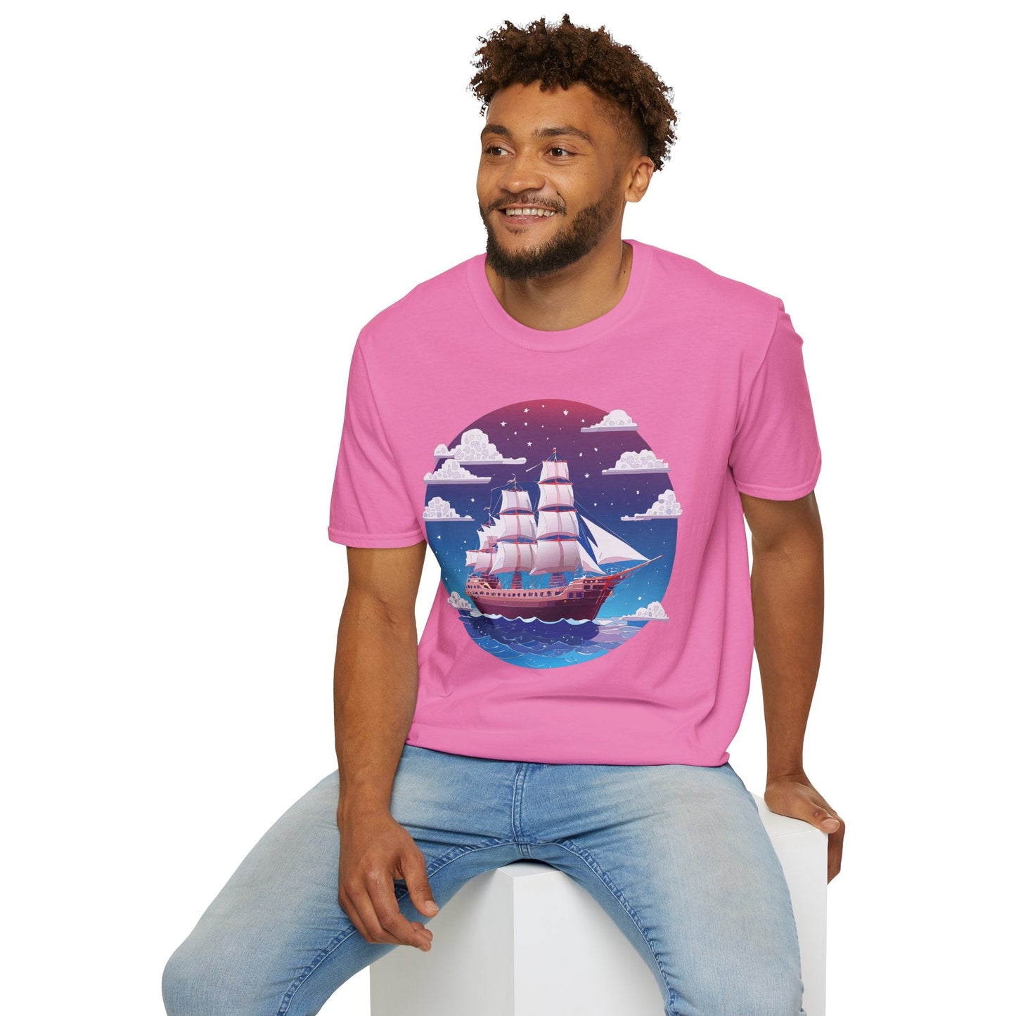 Ship T Shirt Frigate T Shirt Vessel Tee Shirt Unisex Softstyle 100 Percent Ring Spun Cotton