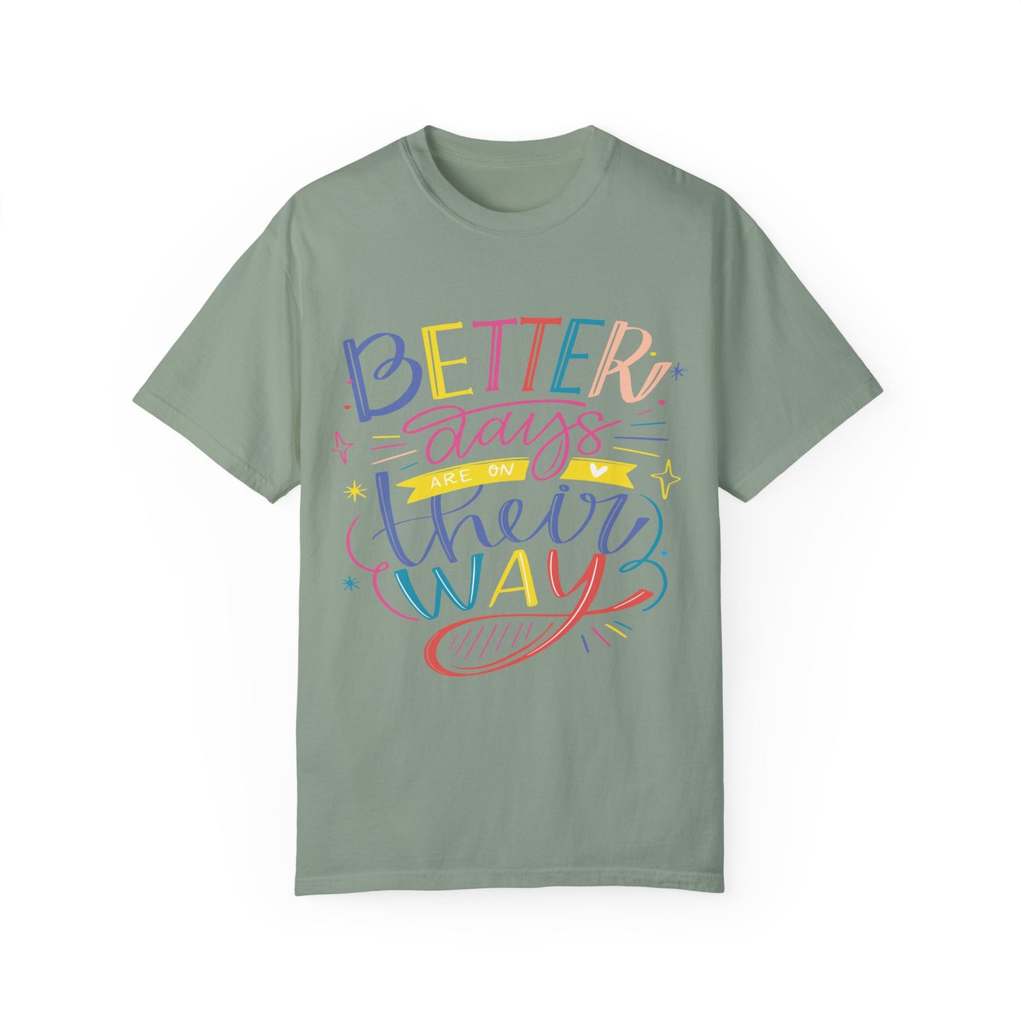 Unisex T-shirt with art design with positive quotes print