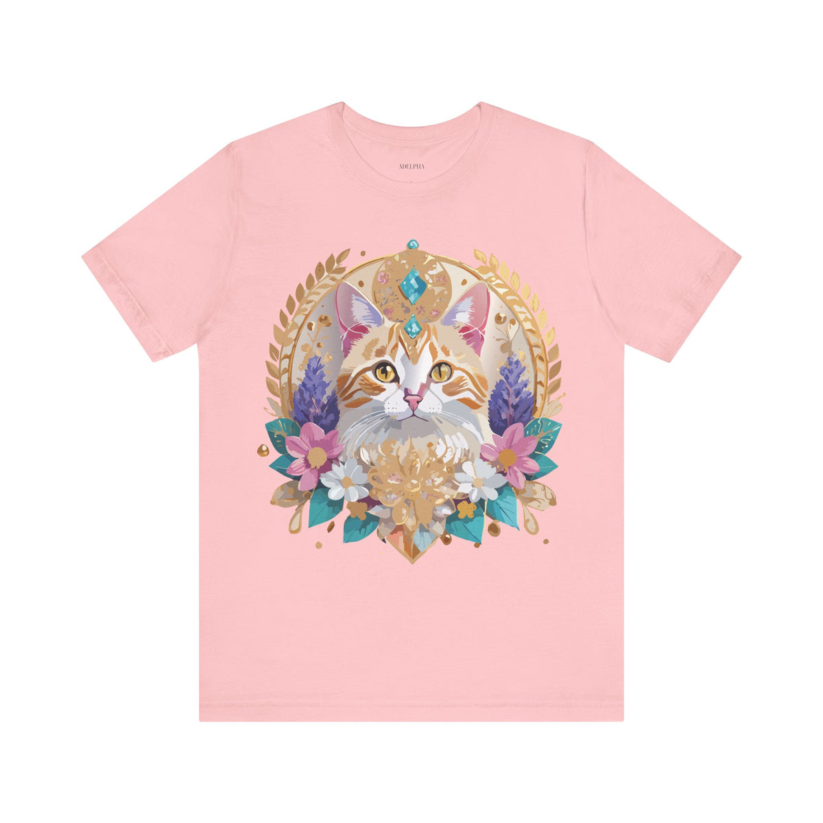 Medallion Graphic Unisex Cotton Bella+Canvas Tee with Art Design d40