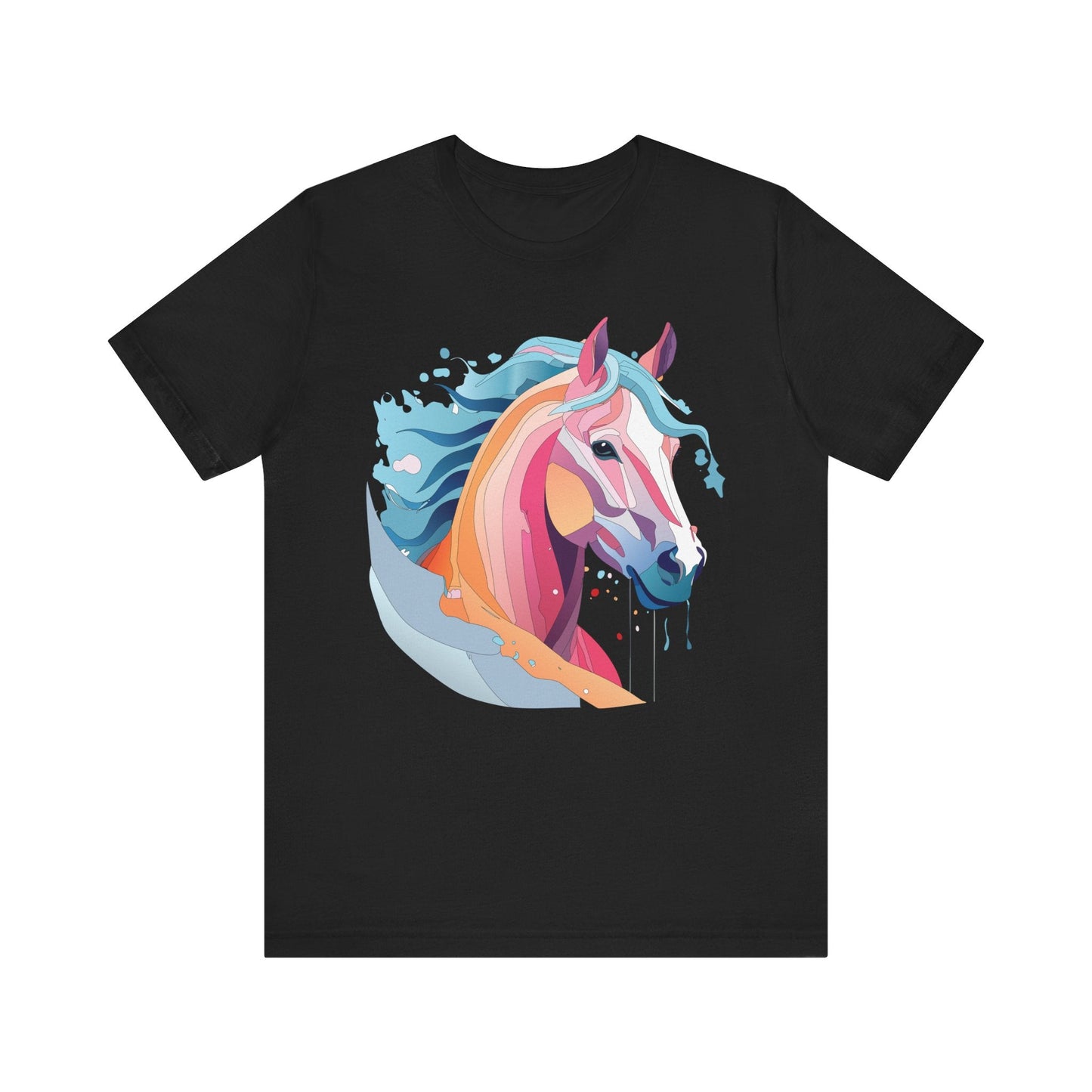 Unisex Animal Tee Shirt With Art Design Wild Animals Short Sleeve Premium Comfort Fit