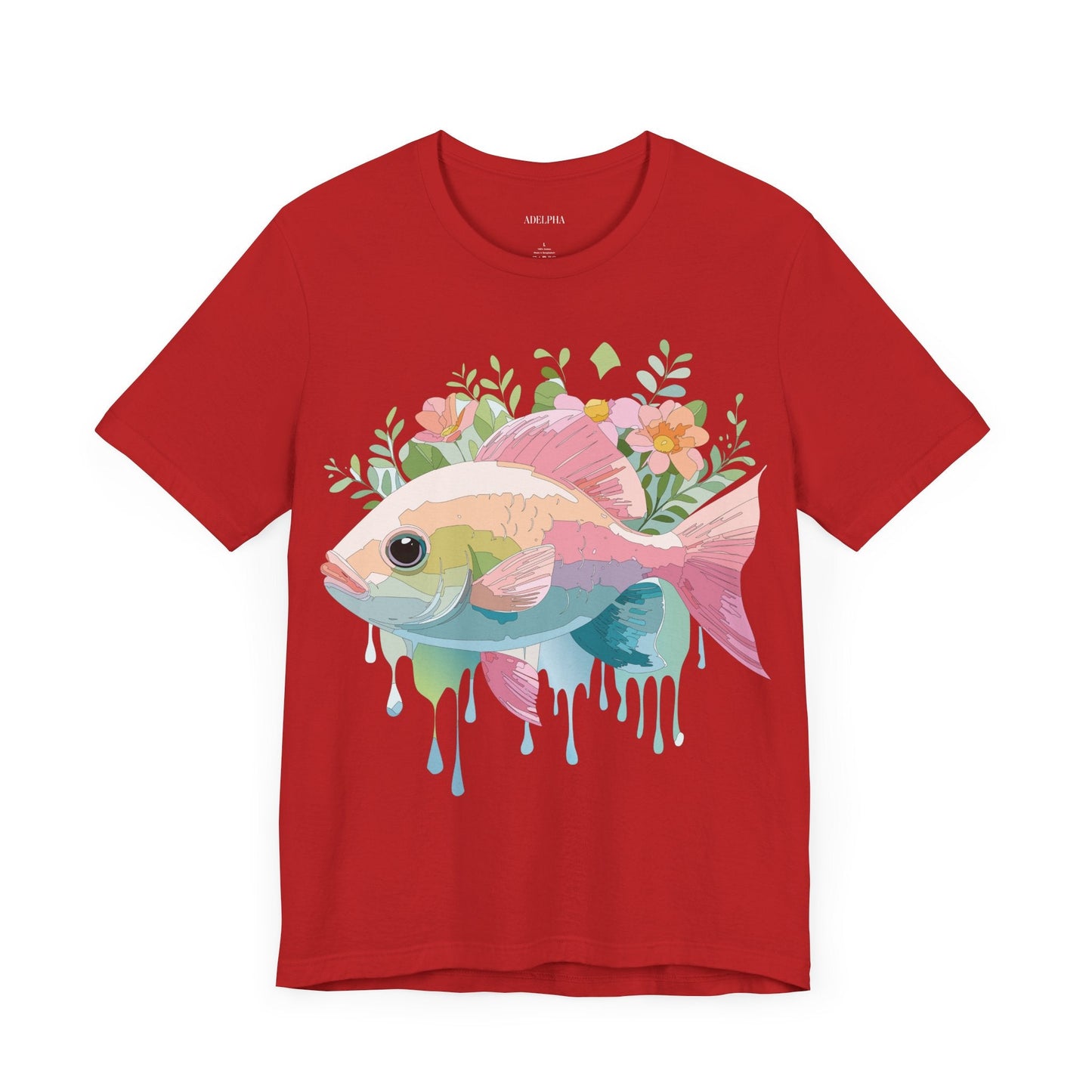 Fish Graphic Unisex 100 Cotton Vintage Artwork Tee 1