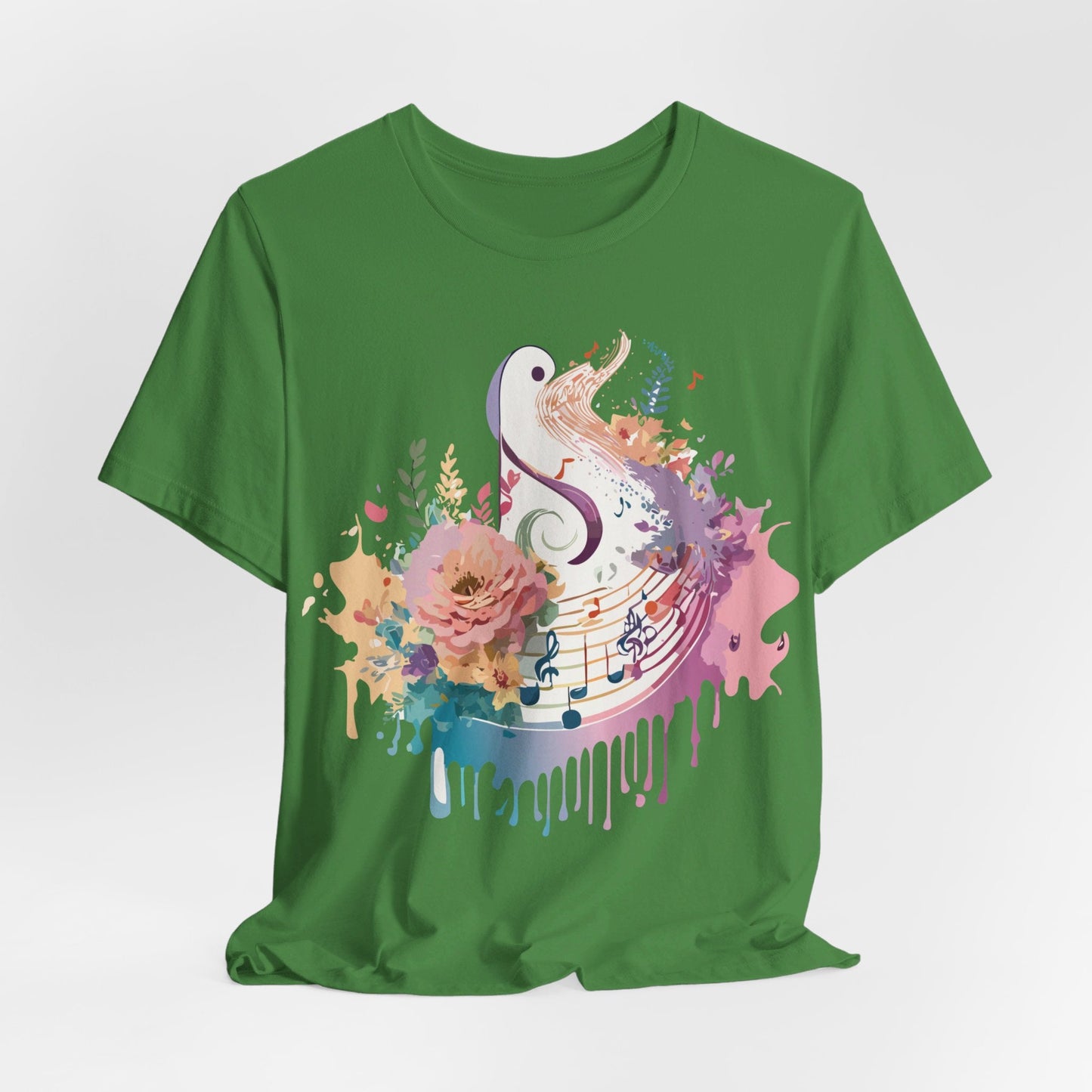 Adelpha Graphic Tee Unisex Short Sleeve Vintage Inspired Artwork Music Theme T Shirt