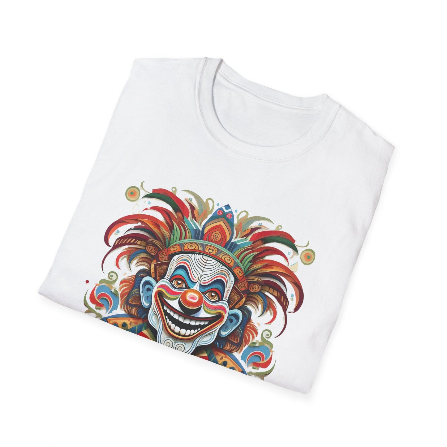 Clown Shirt Unisex Tee Funny Man Circus Shirt Scary Man Tee Gildan Softstyle 64000