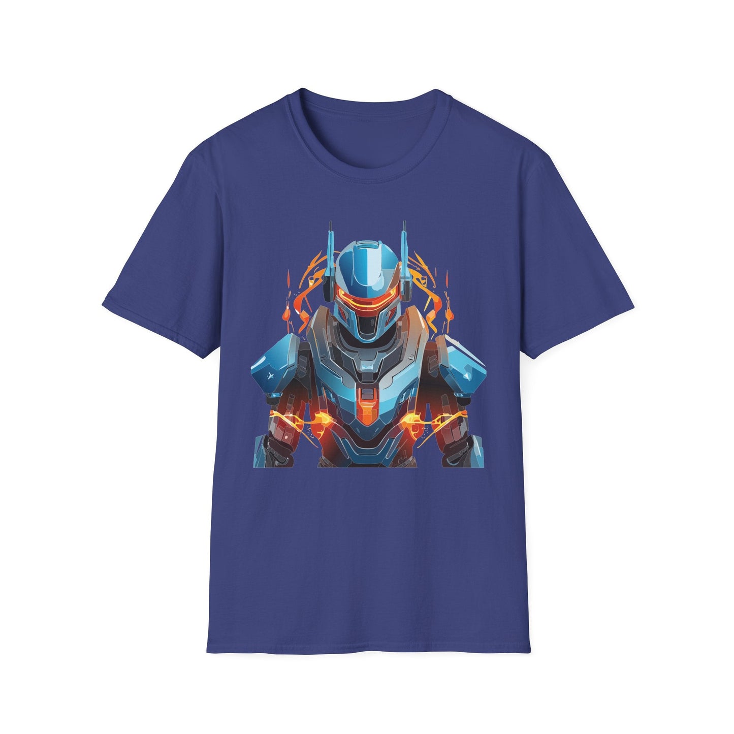 Cyborg Tee Robot Shirt Terminator Design Unisex Gildan Softstyle 64000 100 Percent Ring Spun Cotton