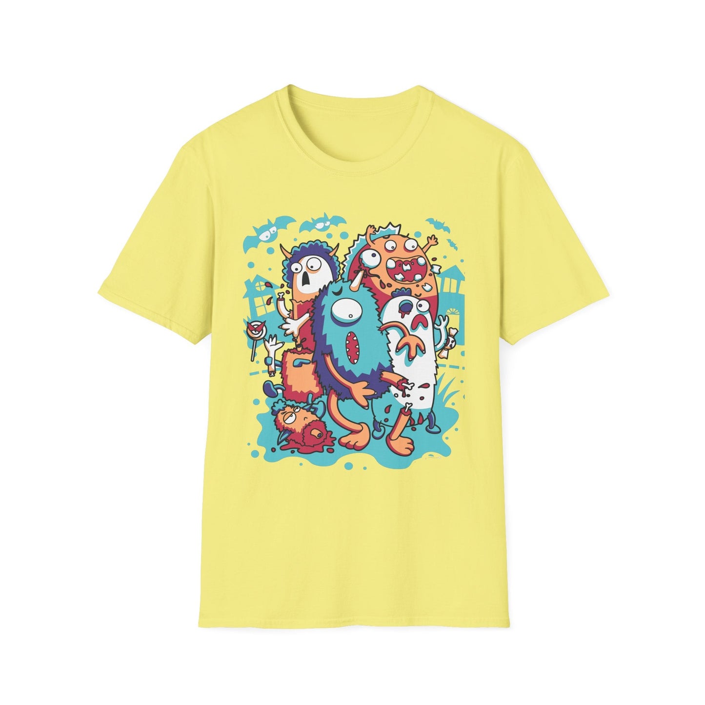 Cartoon T Shirt Animation Tee Funny Graphic Unisex Softstyle 100 Percent Ring Spun Cotton Tee