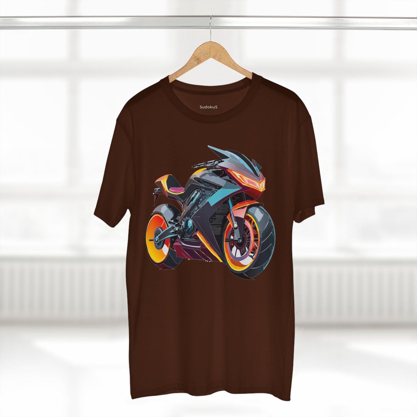 Moto Bike Graphic Unisex 100 Cotton Staple Tee 17
