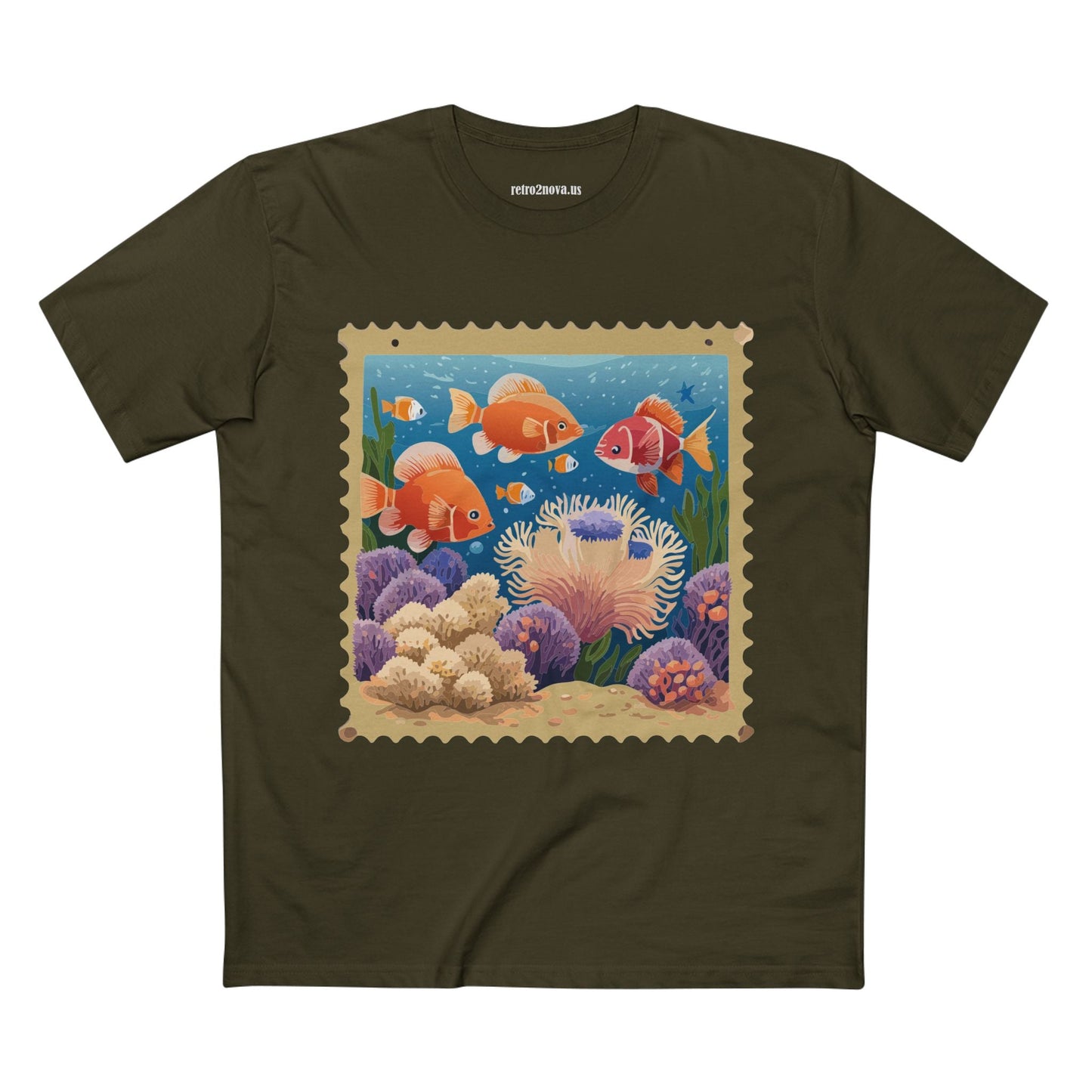 Stamp Shirt Postage Stamp Tee PS20 Unisex Premium Cotton Art Tee Retro2Nova Collection