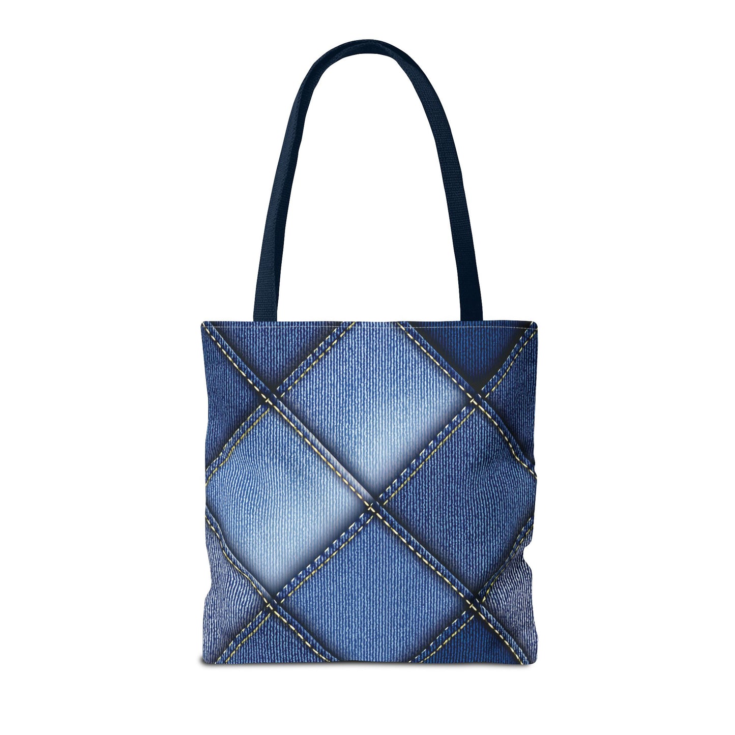 Denim Fabric Imitation Print Unisex Canvas Bag Poly Spun 3 Sizes Tote Bag 101