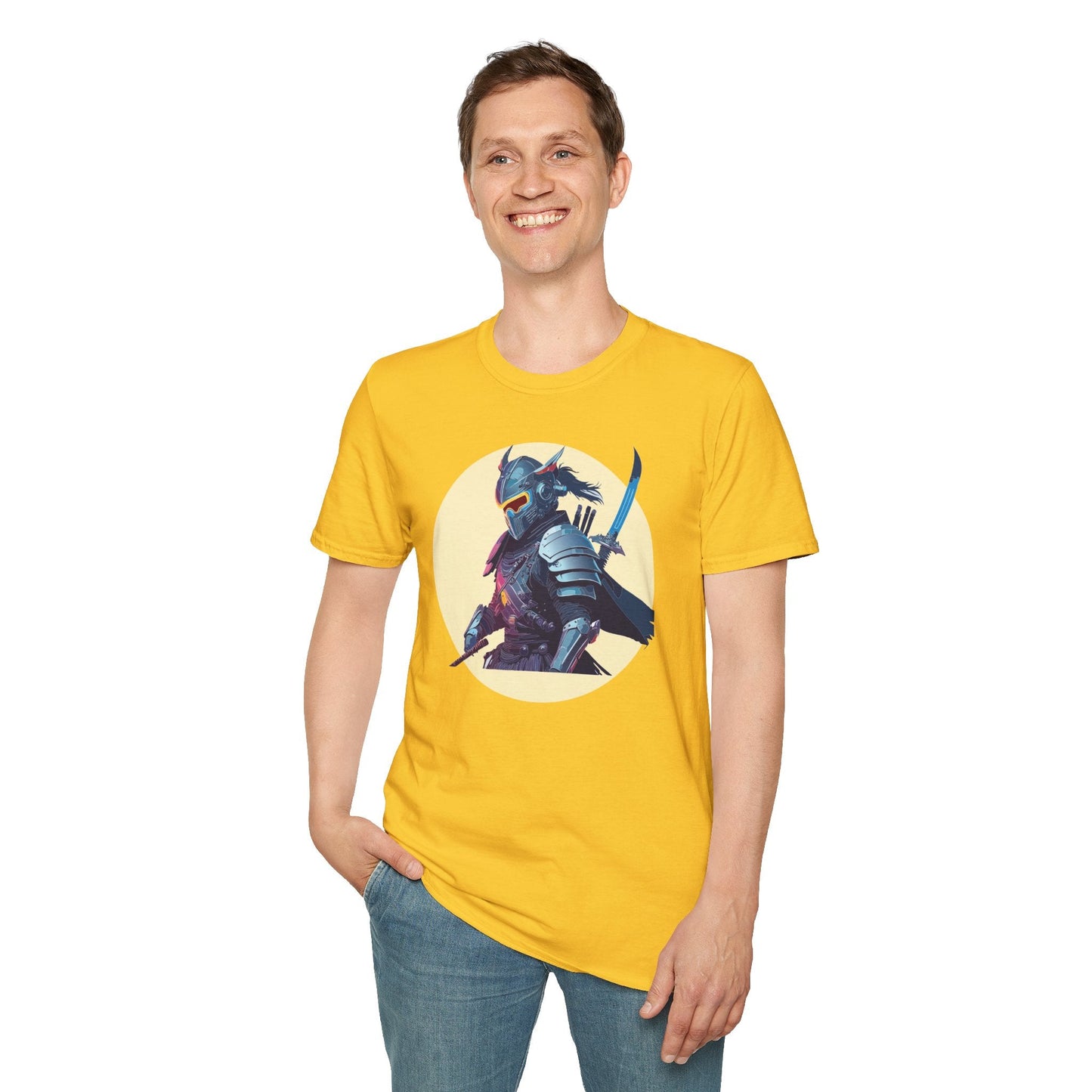 Samurai Shirt Unisex Softstyle Short Sleeve T Shirt Gildan 64000 Breathable Comfort Wear