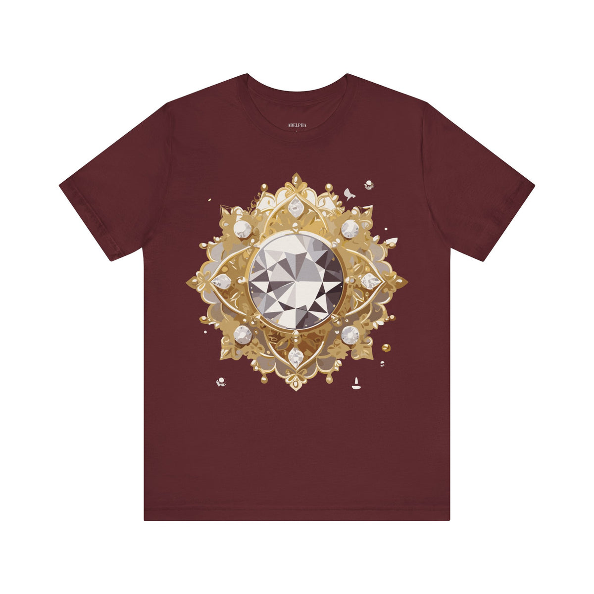 Jewelry Graphic Unisex Cotton Bella+Canvas Tee with Art Design n137