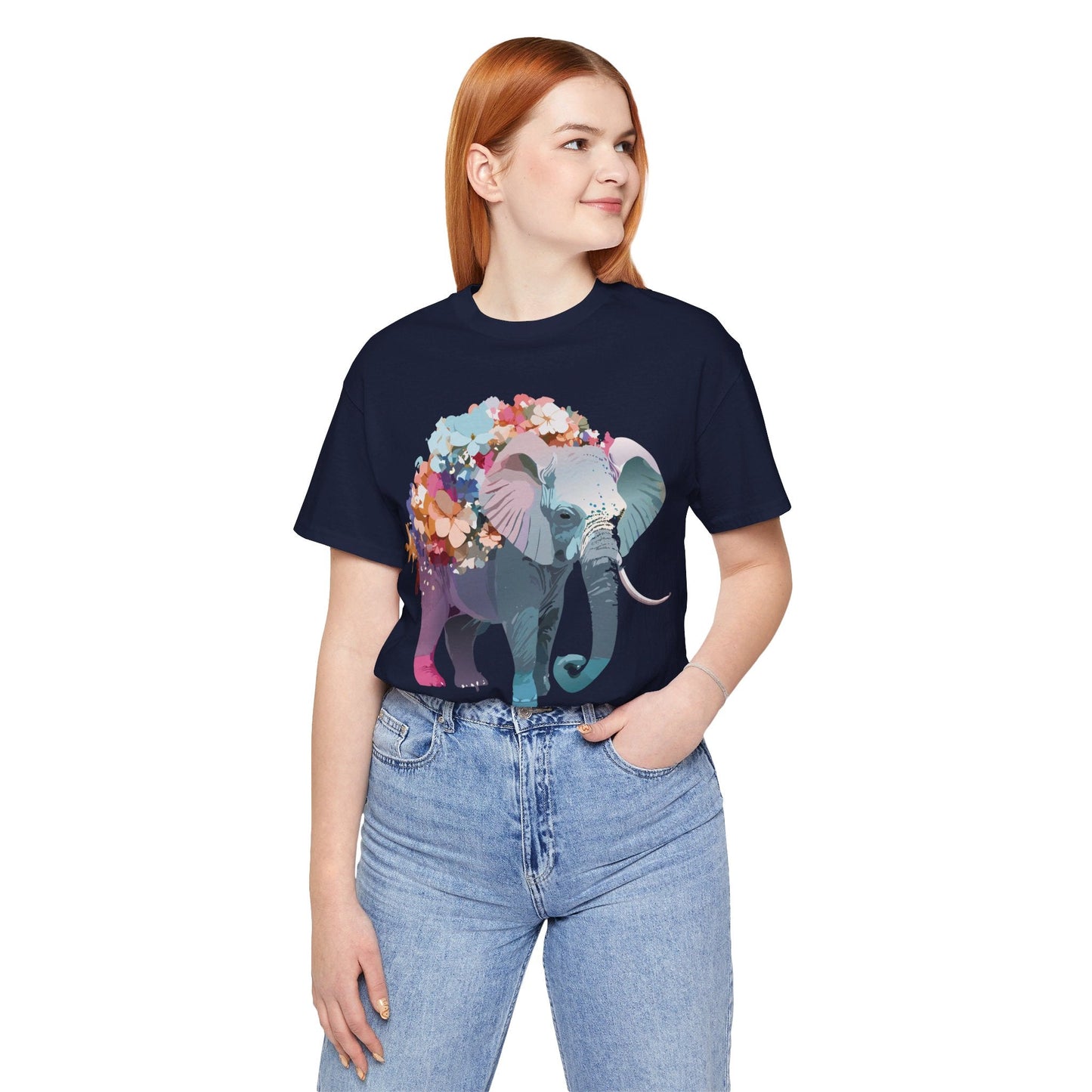 Elephant Graphic T Shirt Unisex Vintage Inspired Adelpha Artwork Short Sleeve Tee