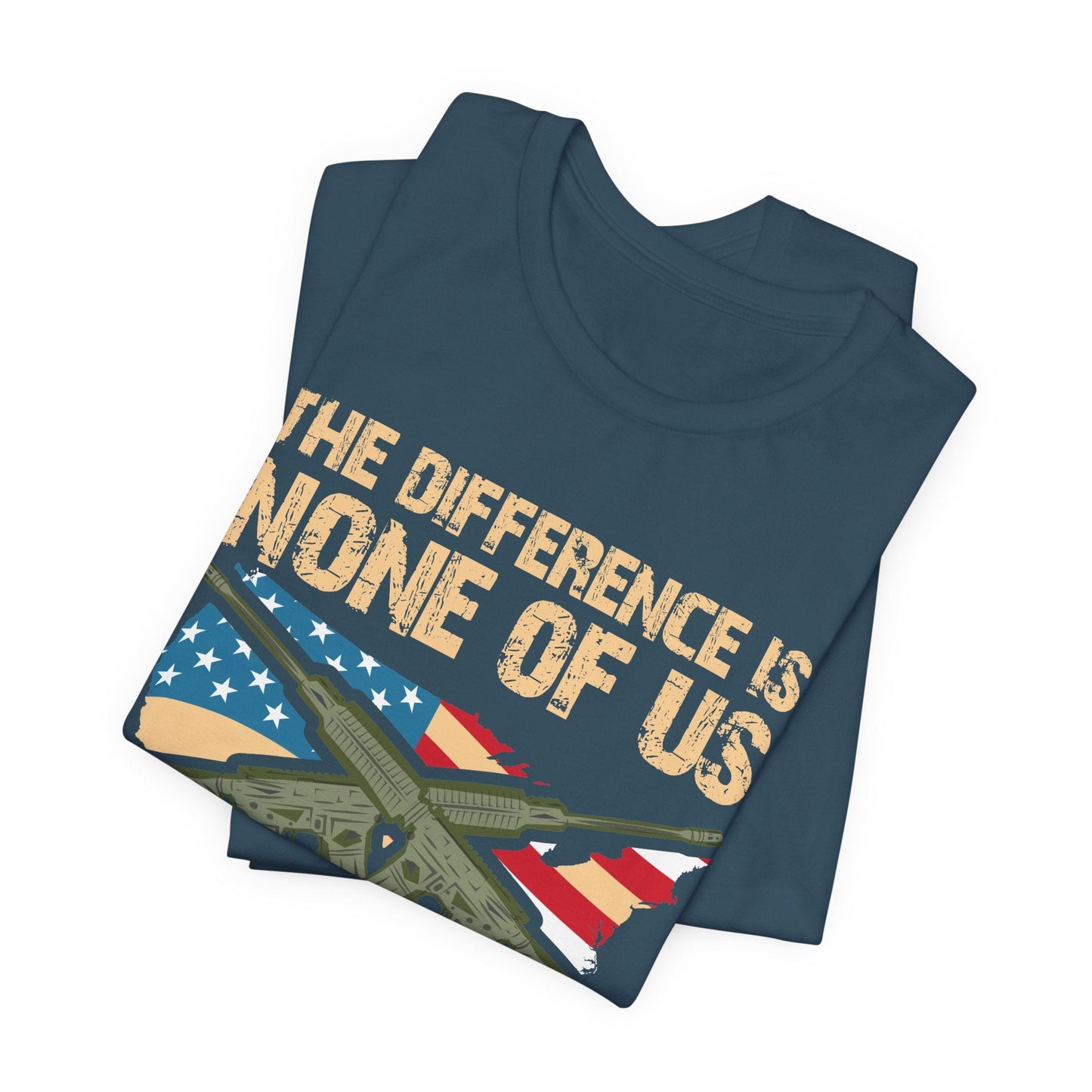Army Veteran Patriotic Graphic Design Unisex Cotton T-Shirt v18