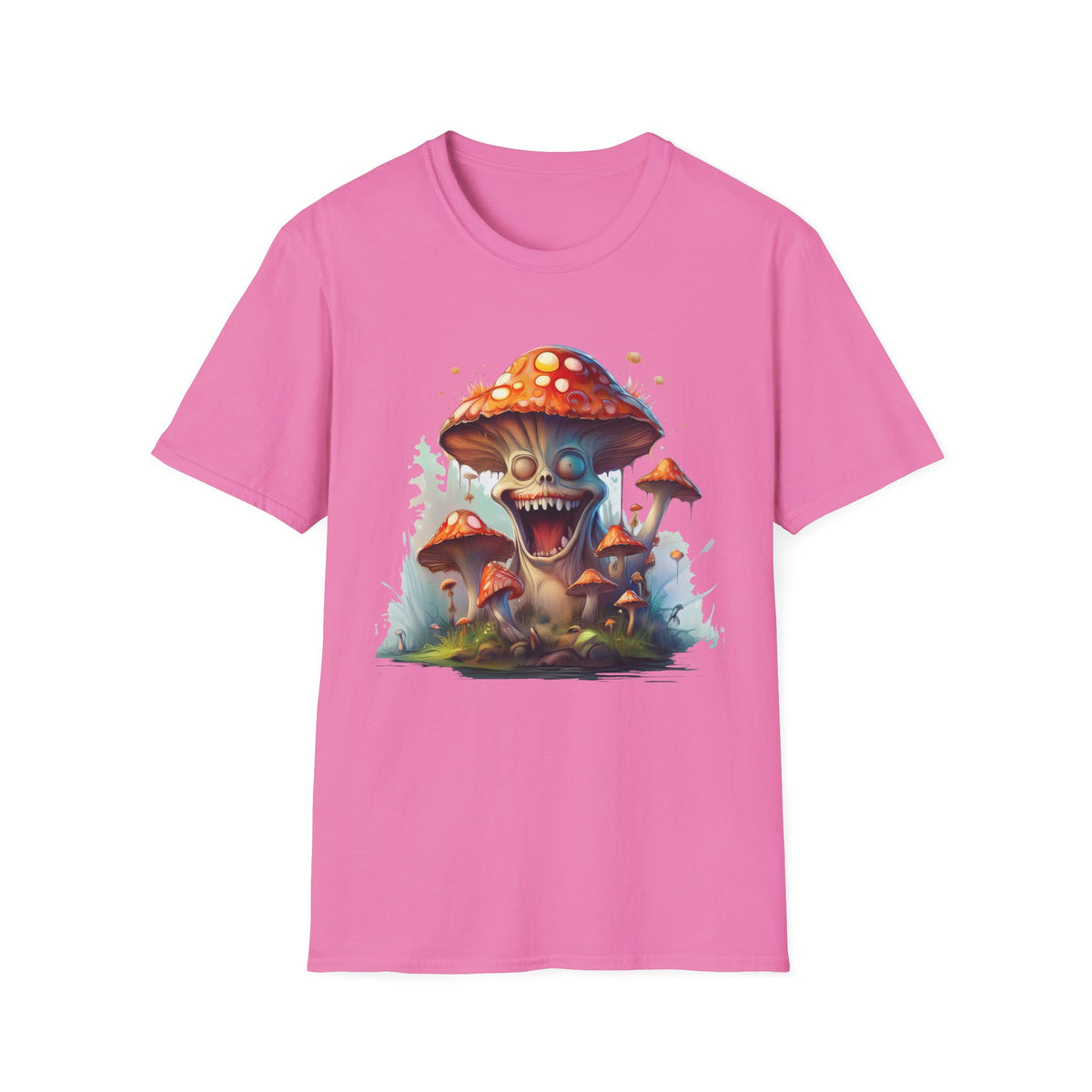 Funny Mashroom Cartoon  Graphic Tee Gildan Unisex 100 Cotton Tee Shirt c21