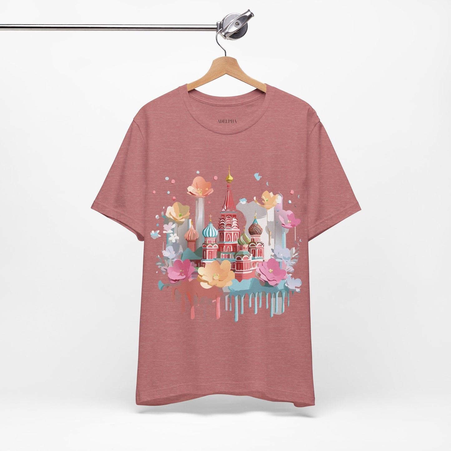 Unisex Graphic Tee From Adelpha Moscow Themed Tourist Shirt Vintage Inspired Art