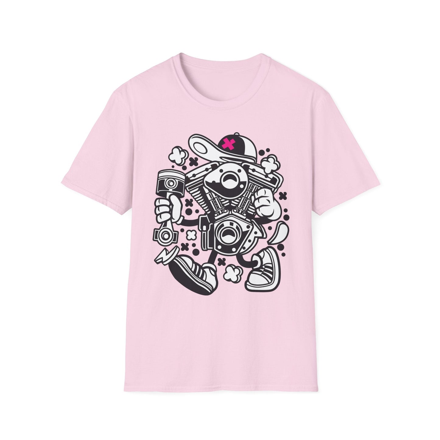 Cartoon T Shirt Animation Tee Funny Tee Unisex Gildan Softstyle 64000 100 Percent Cotton