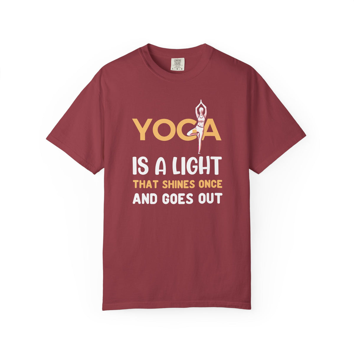 Yoga Lovers Unisex Comfort Colors Garment-Dyed Heavyweight 100 Cotton Art Design T-Shirt w1