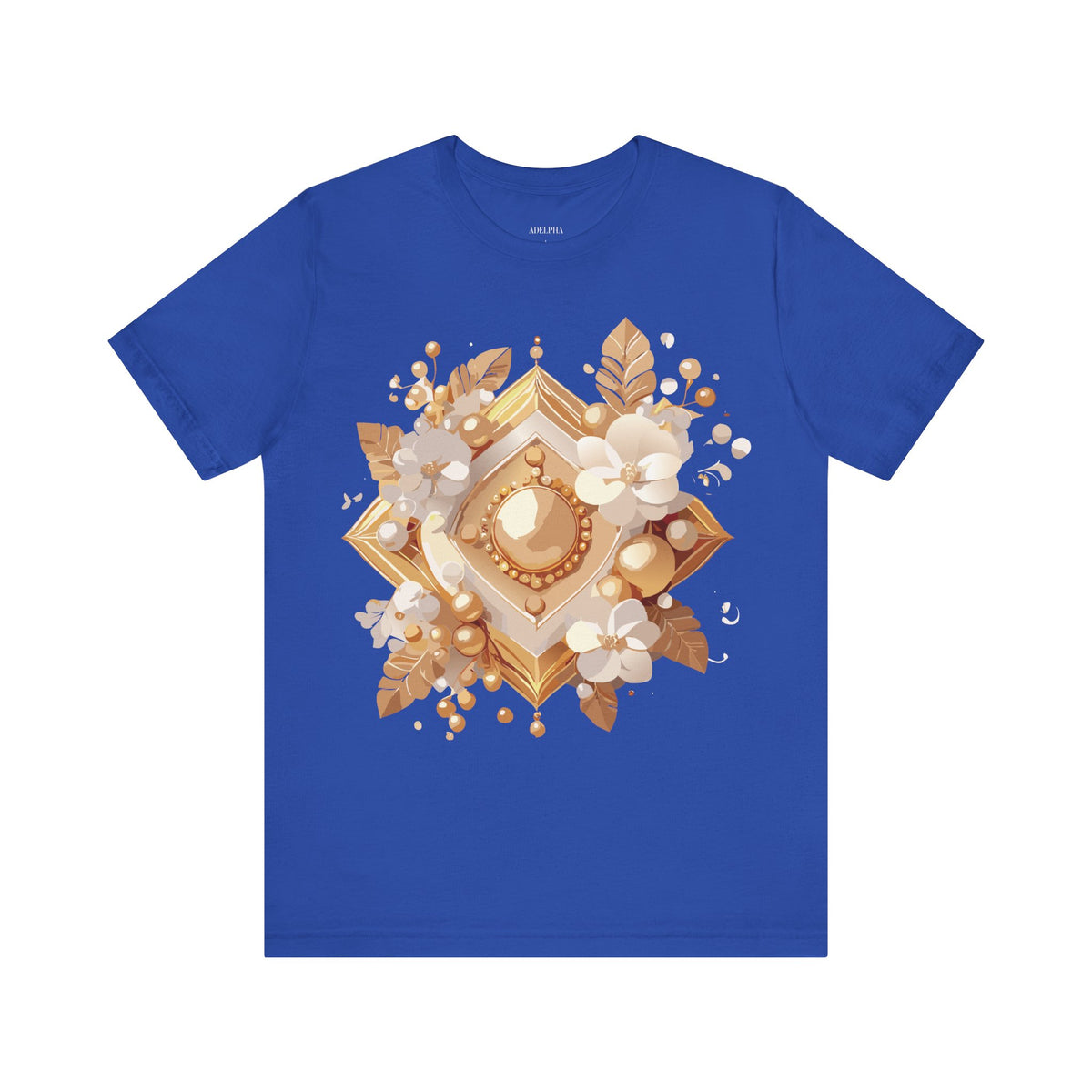 Jewelry Graphic Unisex Cotton Bella+Canvas Tee with Art Design n132