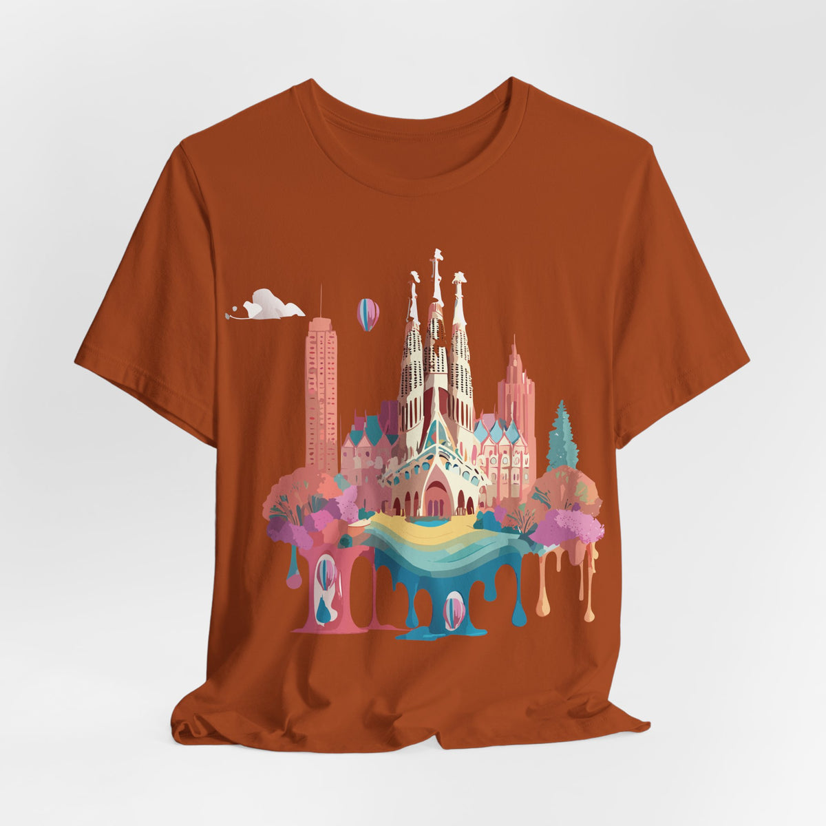 Unisex Cotton Bella+Canvas Tee with Barcelona