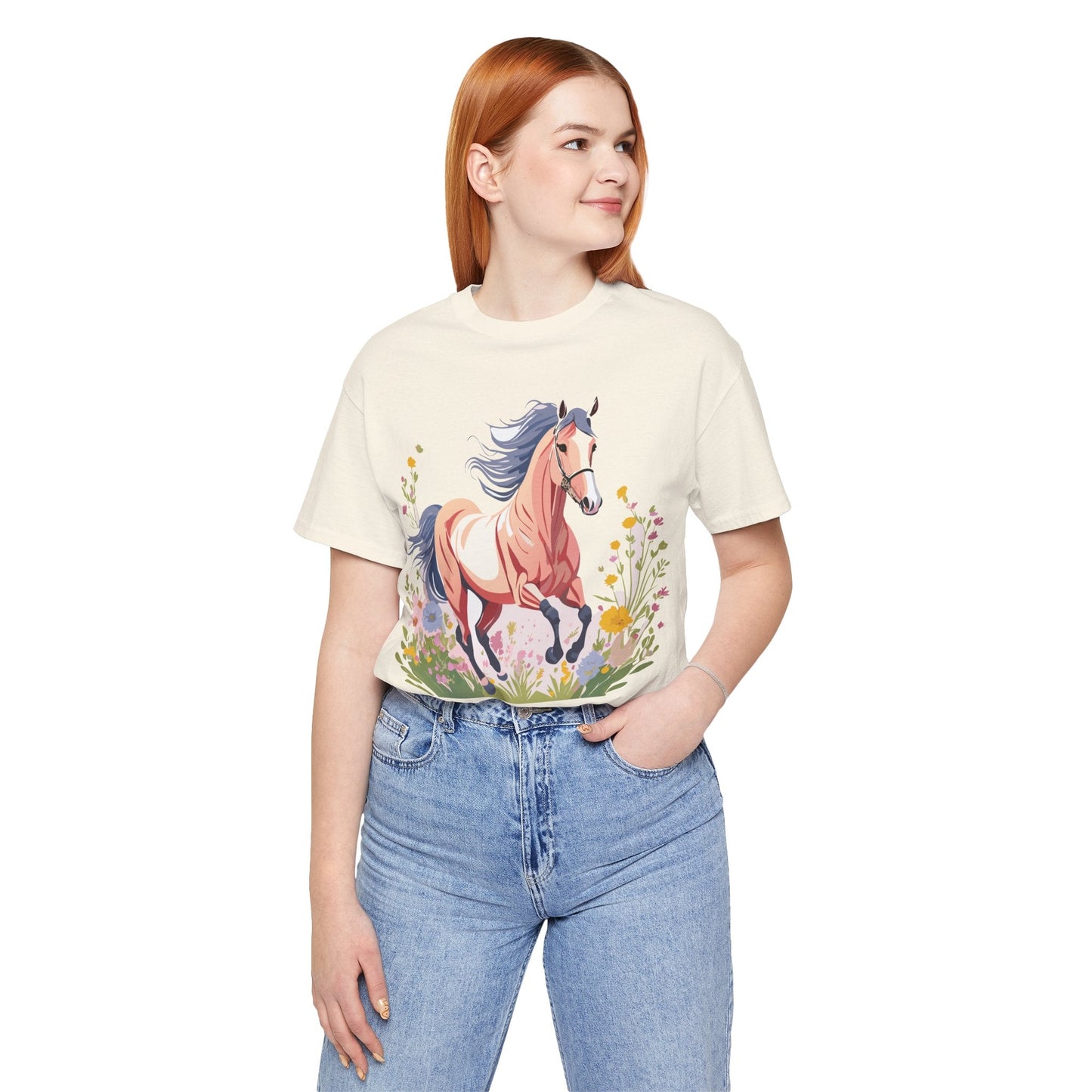 Horse Graphic Unisex 100 Cotton Vintage Animal Art T-Shirt 9