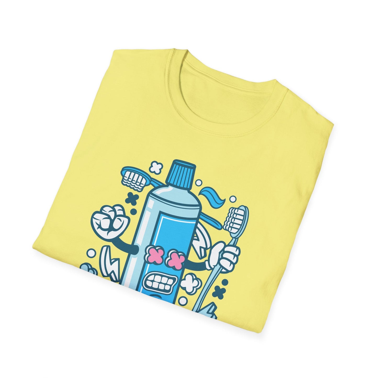 Cartoon Animation T Shirt Unisex Gildan Softstyle 64000 Tee With Fun Art Design Artwork