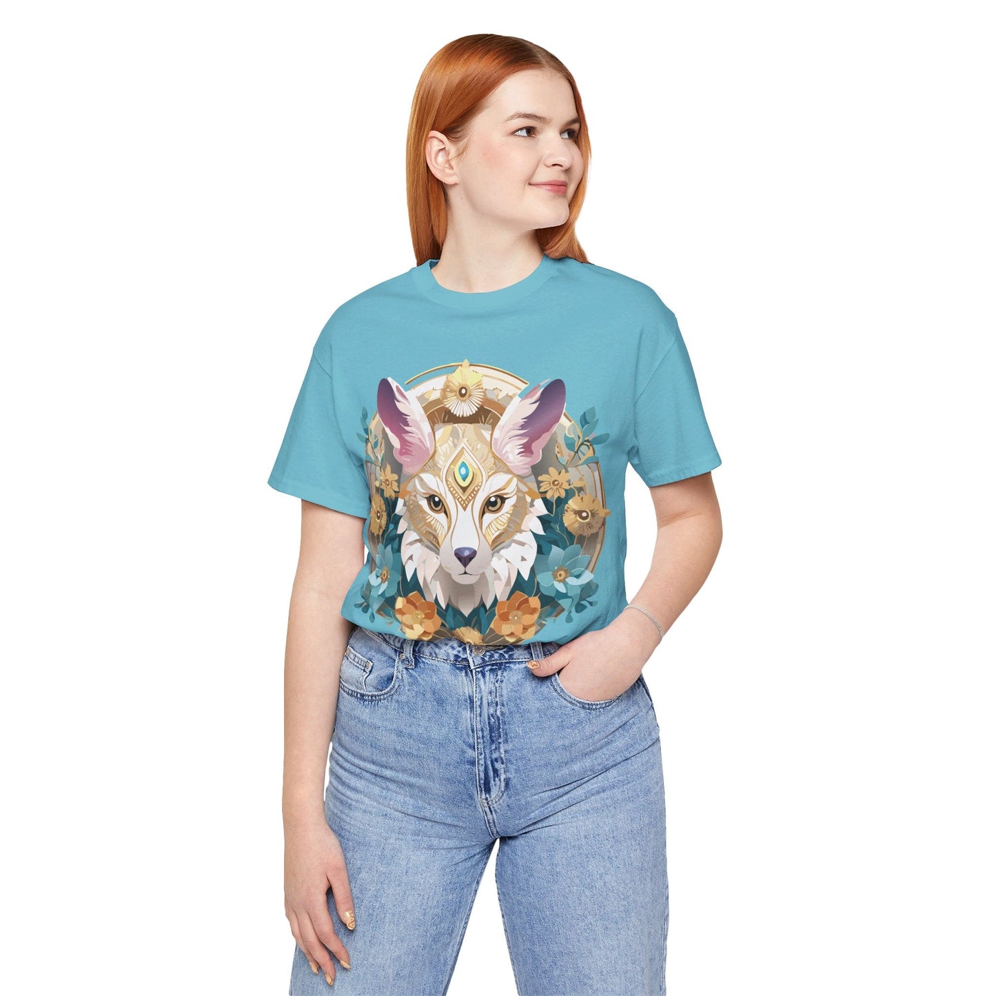 Medallion Graphic Unisex 100 Cotton Vintage Animal Medal Artwork Tee 84