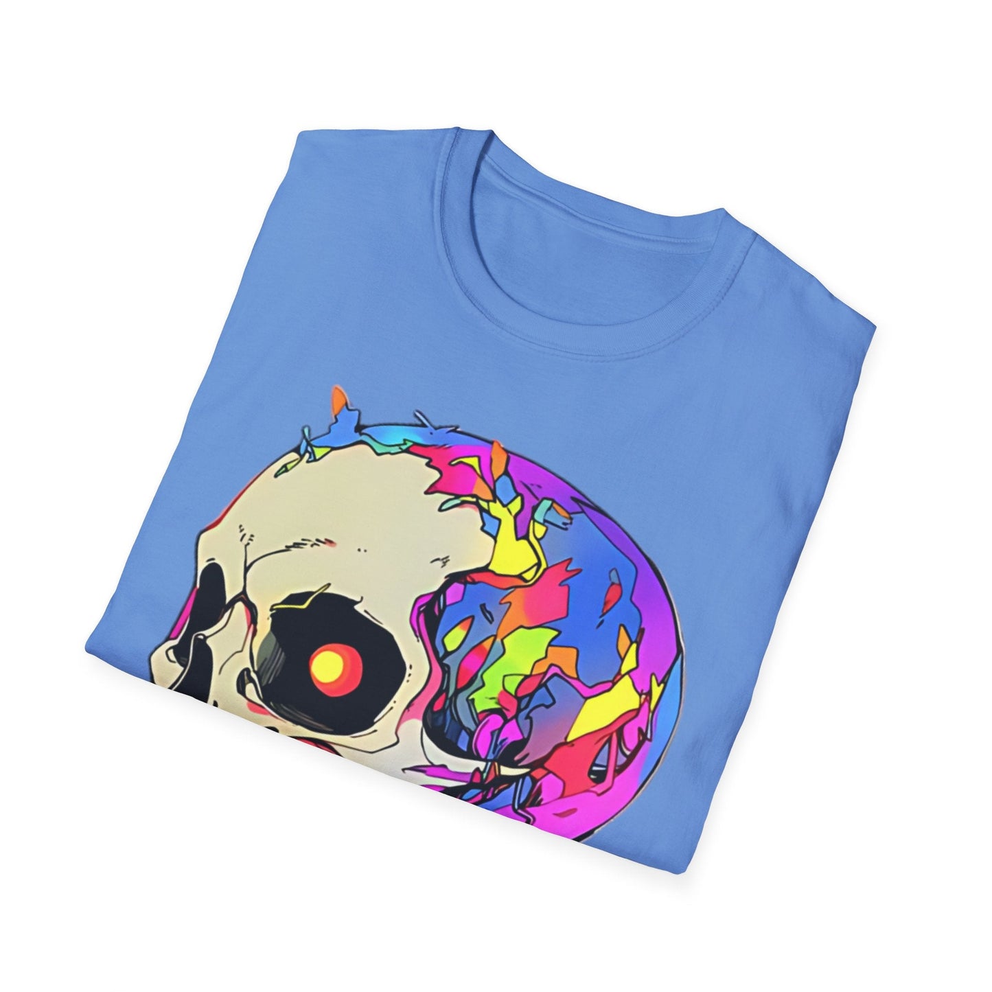 Skull Tee Shirt Unisex Skeleton Shirt Gildan Softstyle 64000 Short Sleeve Graphic Design