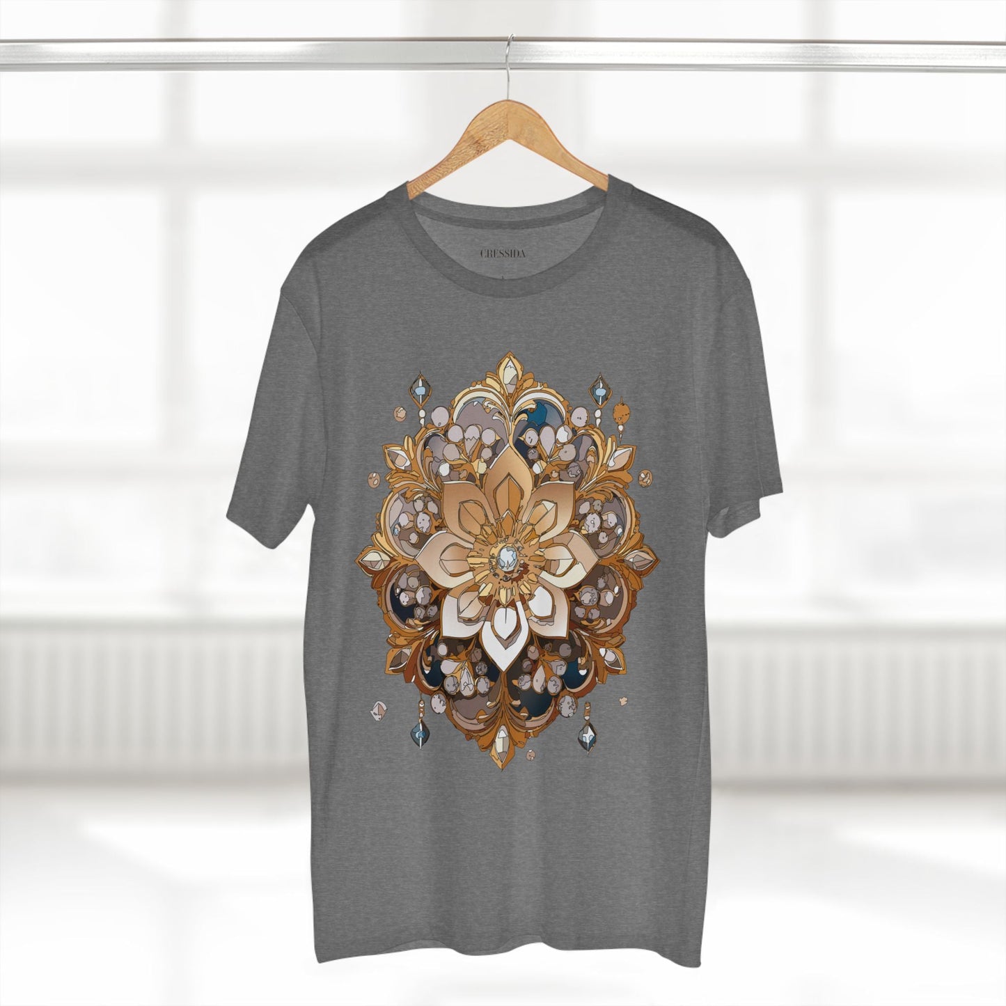Floral Graphic T-Shirt Unisex 100 Cotton Art Design with Antique Flowers Tee 22