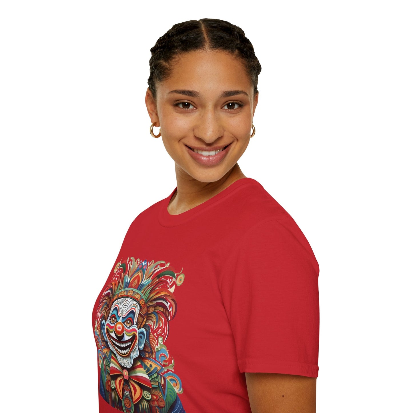 Clown Shirt Unisex Tee Funny Man Circus Shirt Scary Man Tee Gildan Softstyle 64000