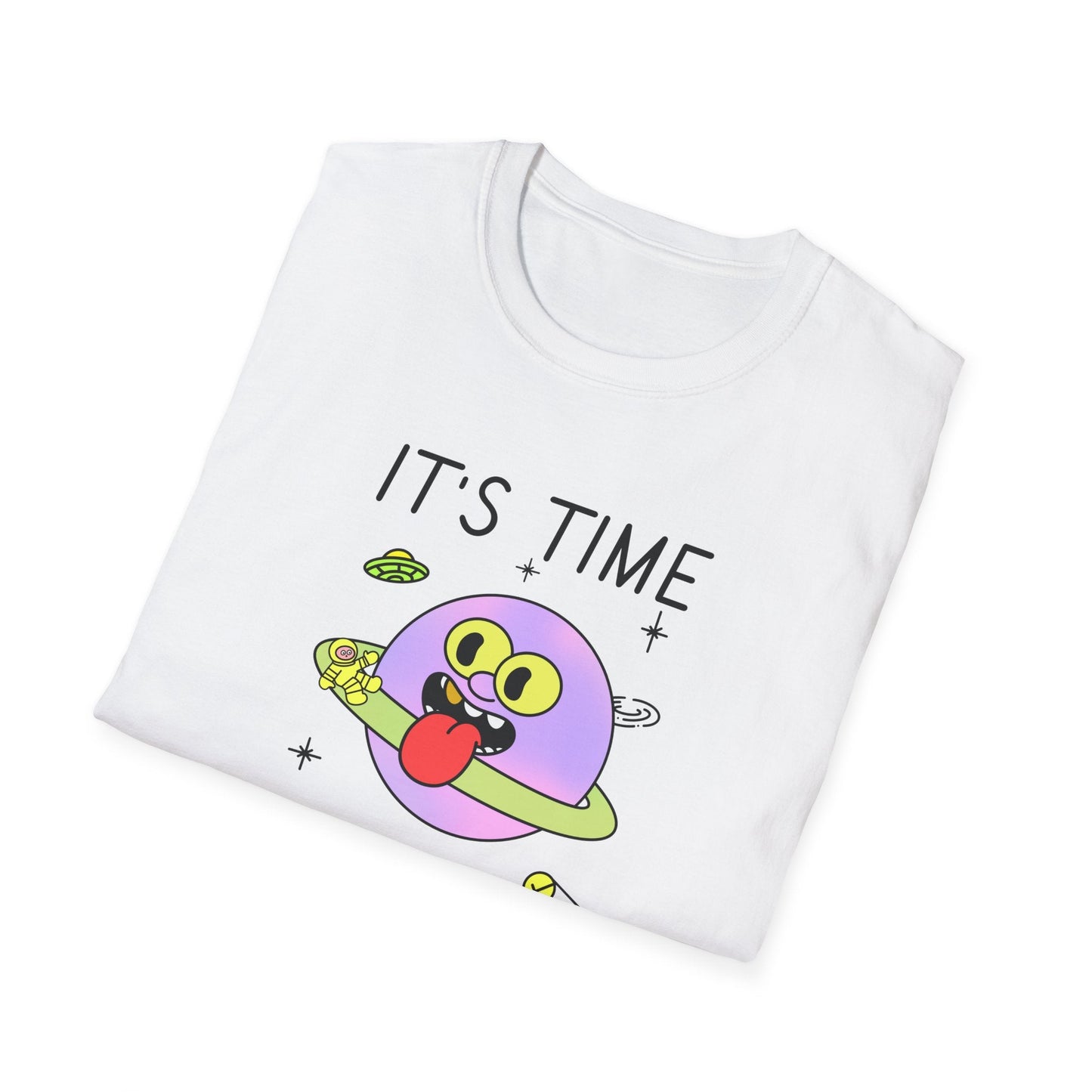 Snack Time Alien TShirt Time For My Favorite Snack Unisex Cotton Cute Space Graphic Tee