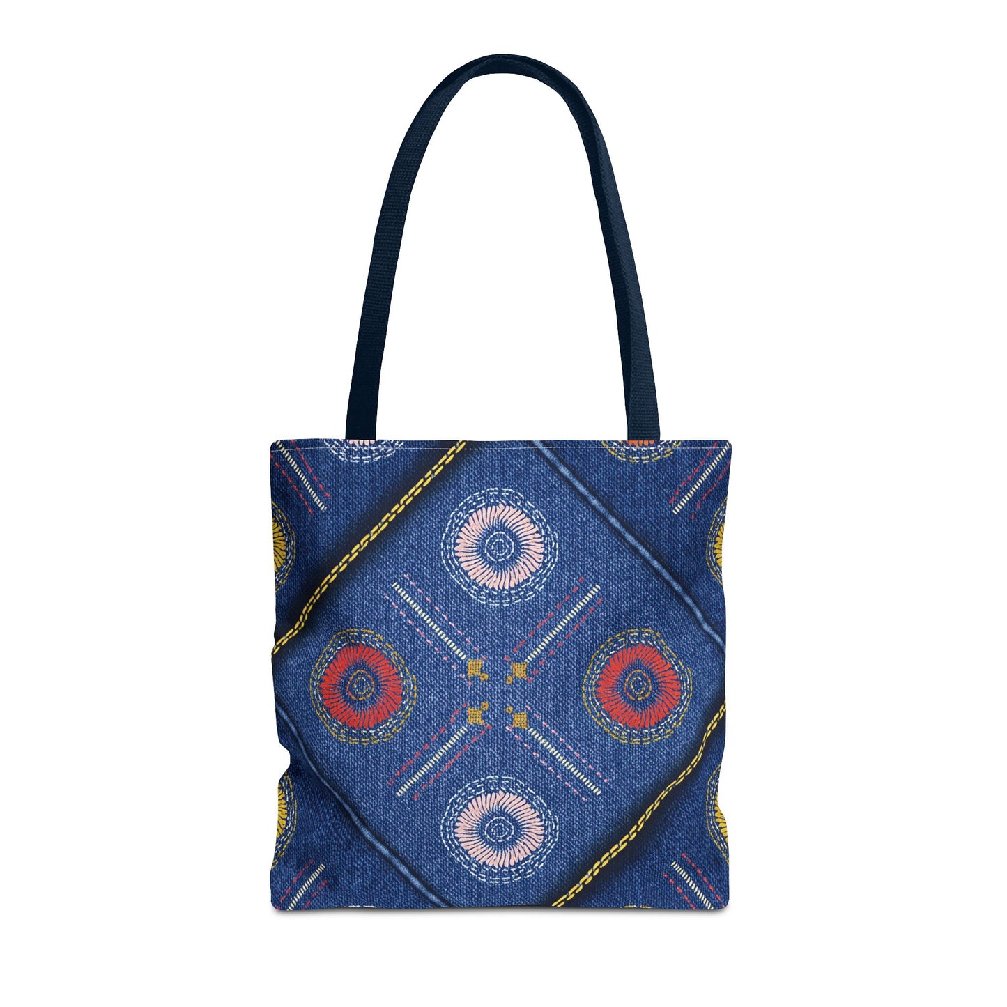 Diwali Graphic Denim Fabric Imitation Print Unisex Canvas Bag Poly Spun 3 Sizes Tote Bag 205-20