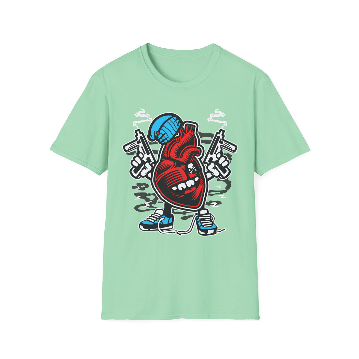 Unisex Cotton T-Shirt with Cartoon Graphic Design