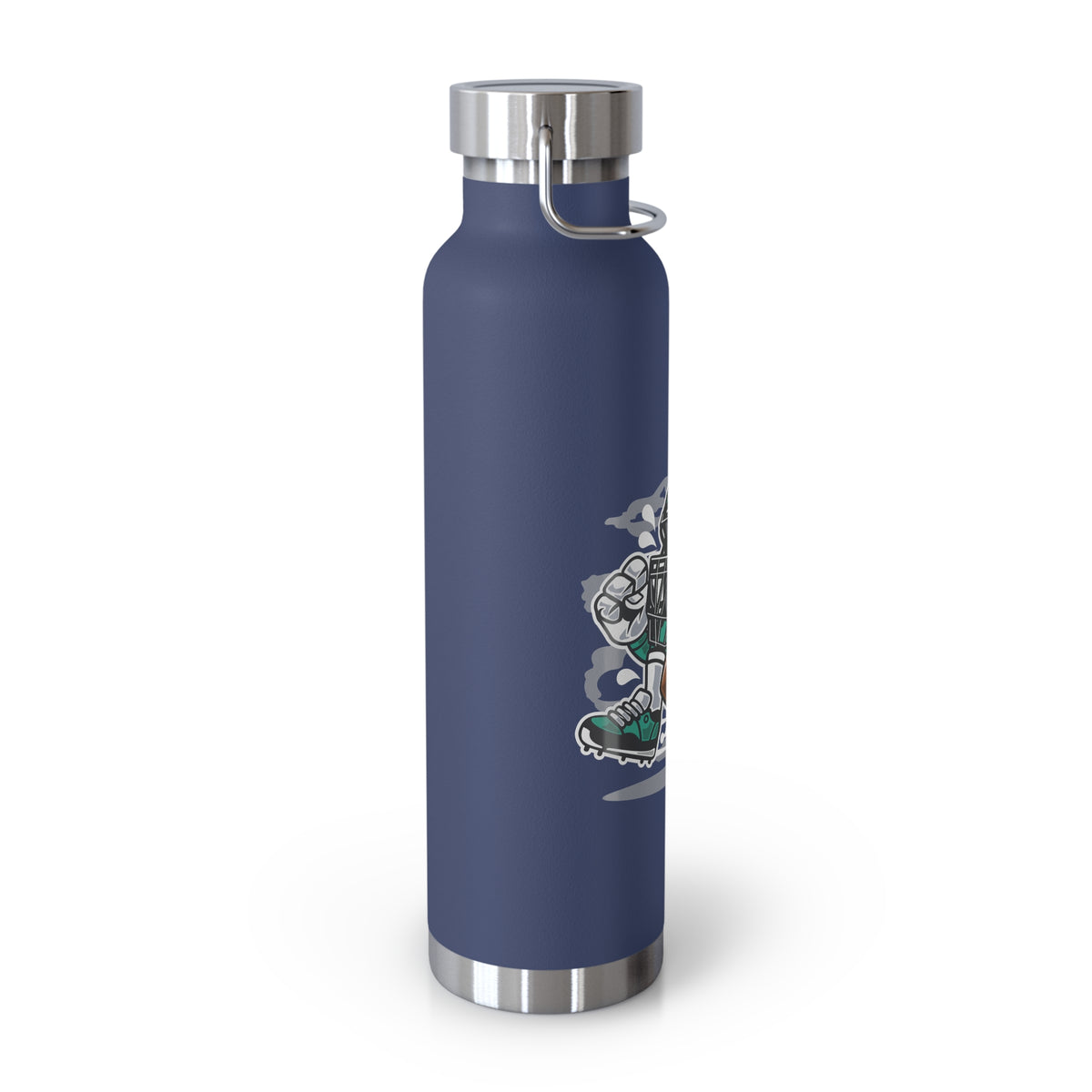 22oz Copper Insulated Water Bottle with Cartoon Design - CV22