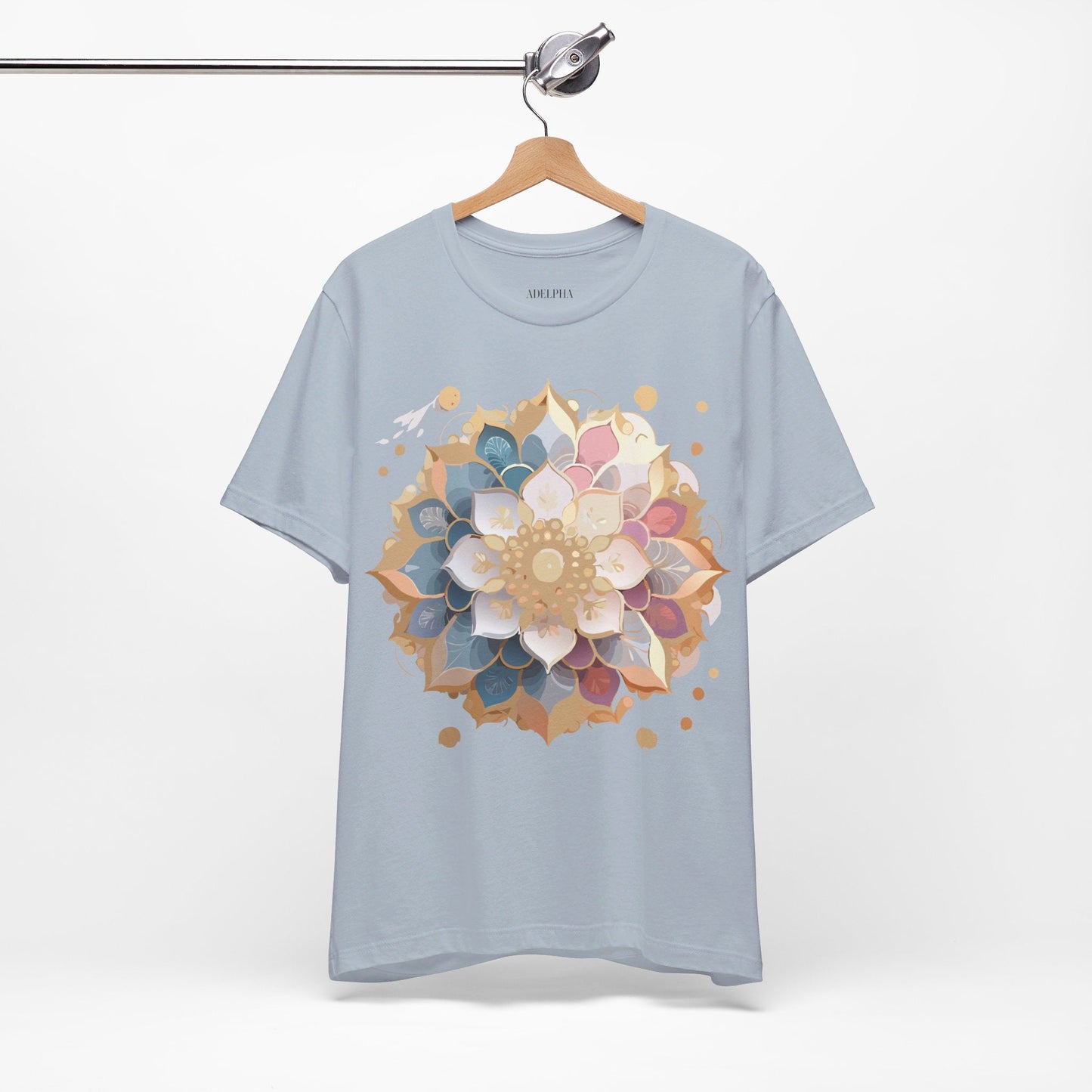 Mandala Graphic Tee For Men And Women By Adelpha Unisex Short Sleeve Art Design Shirt