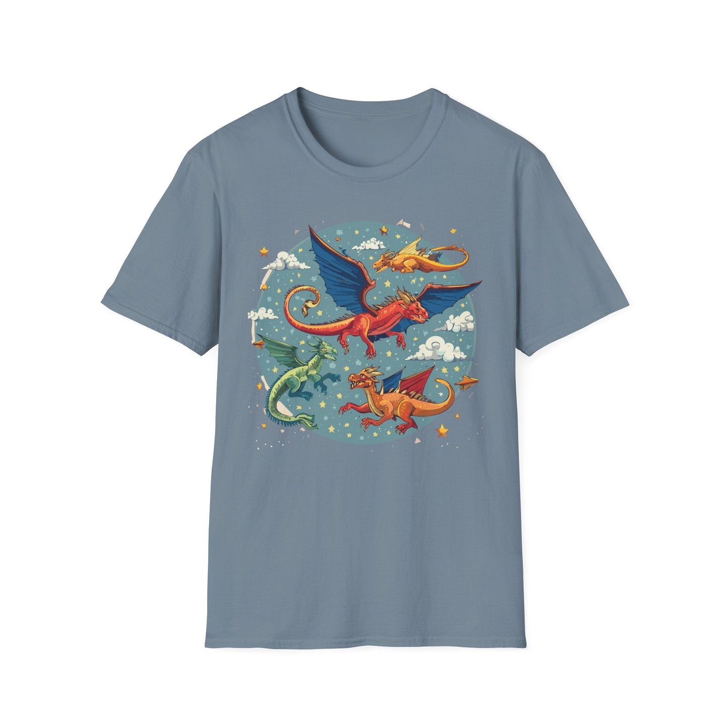 Dragon Graphic Unisex 100 Cotton Tee with Animal Artwork Design 12