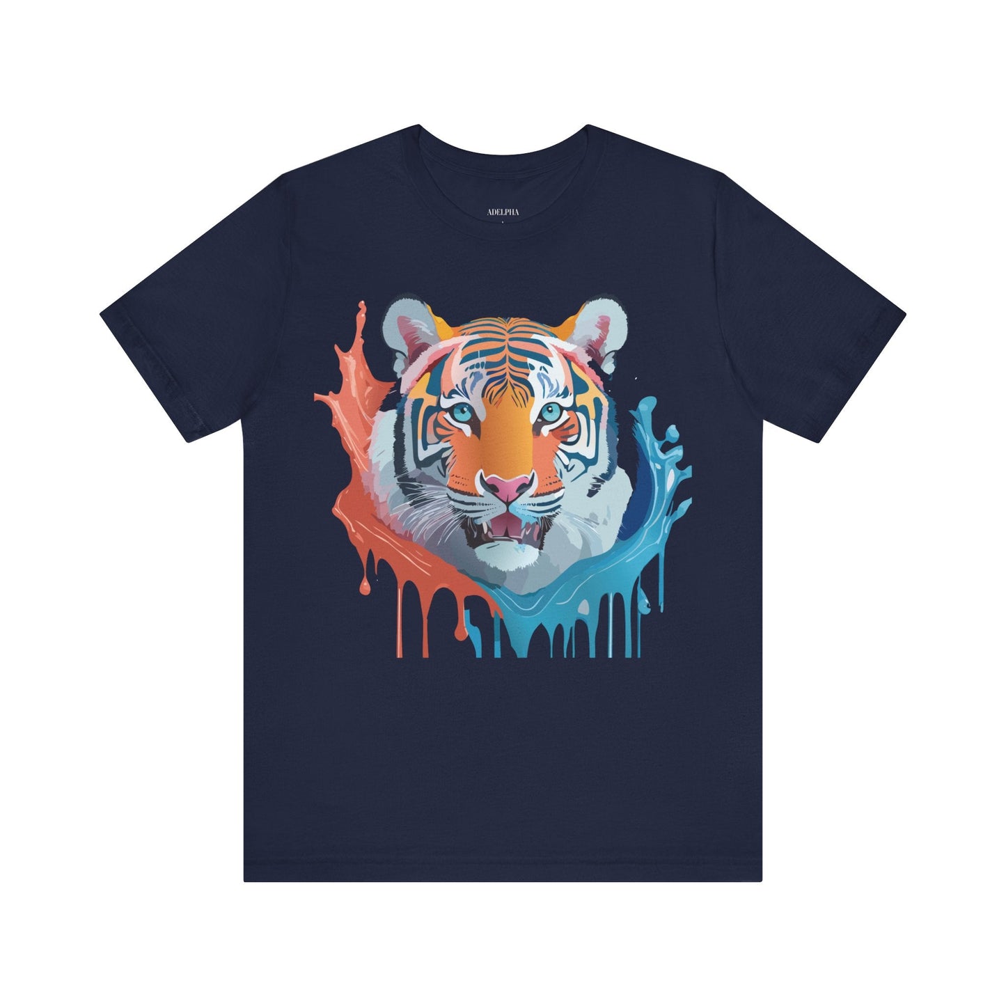 Tiger Graphic Tee Unisex Jersey Short Sleeve With Vintage Inspired Artwork By Adelpha