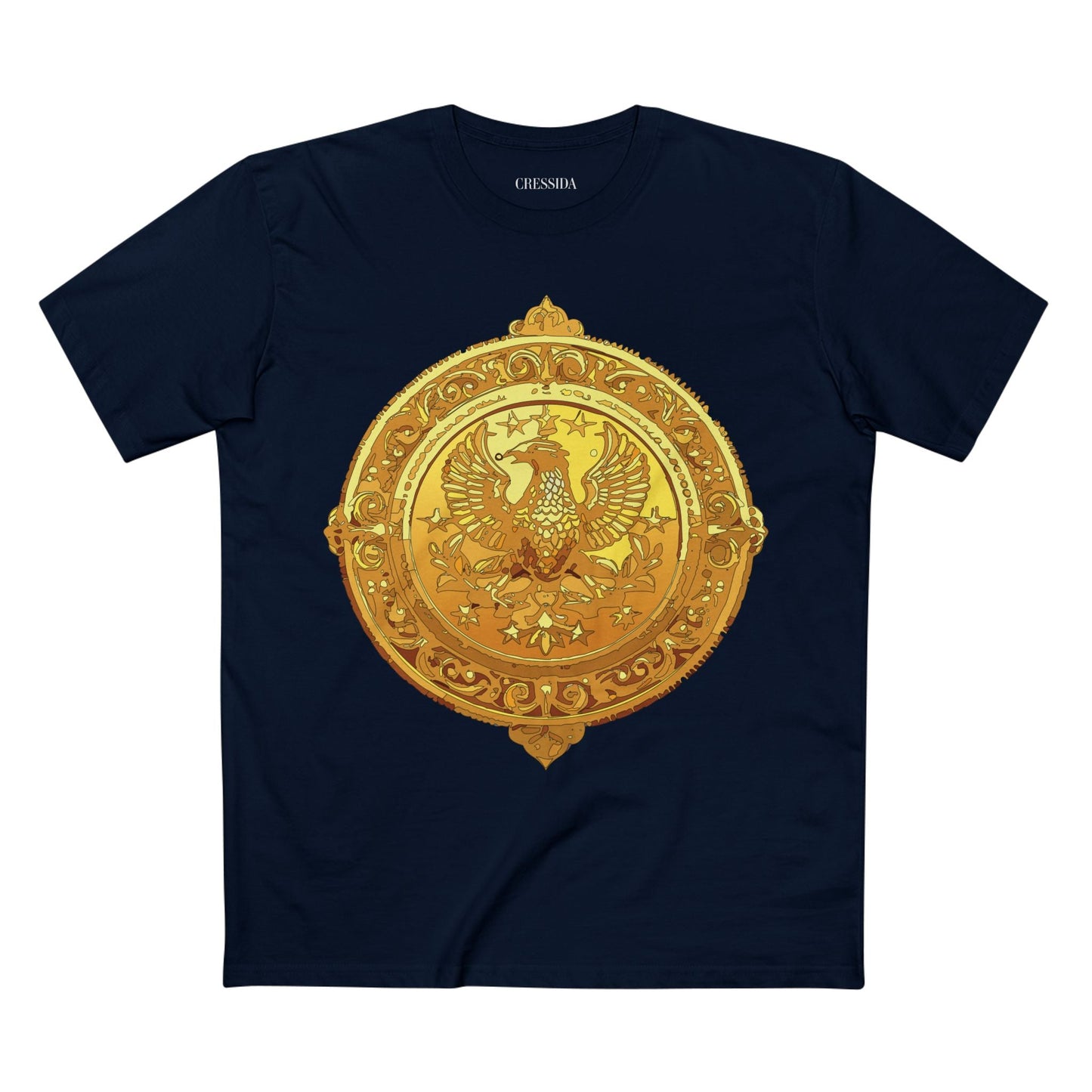 Antique Gold Coin Graphic Design T-Shirt Unisex 100 Cotton With Golden Print Artwork Tee 25
