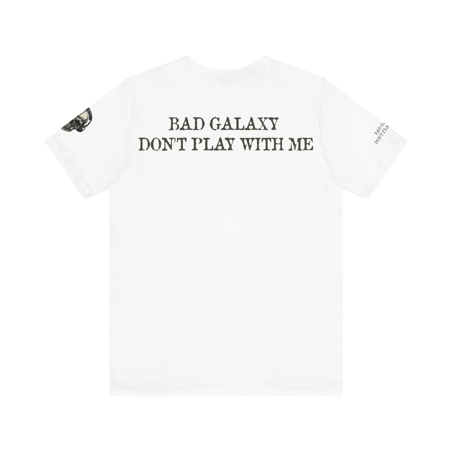 Skull T Shirt From Bad Galaxy Made To Order 100 Percent Cotton With Eco Friendly Inks Free Shipping