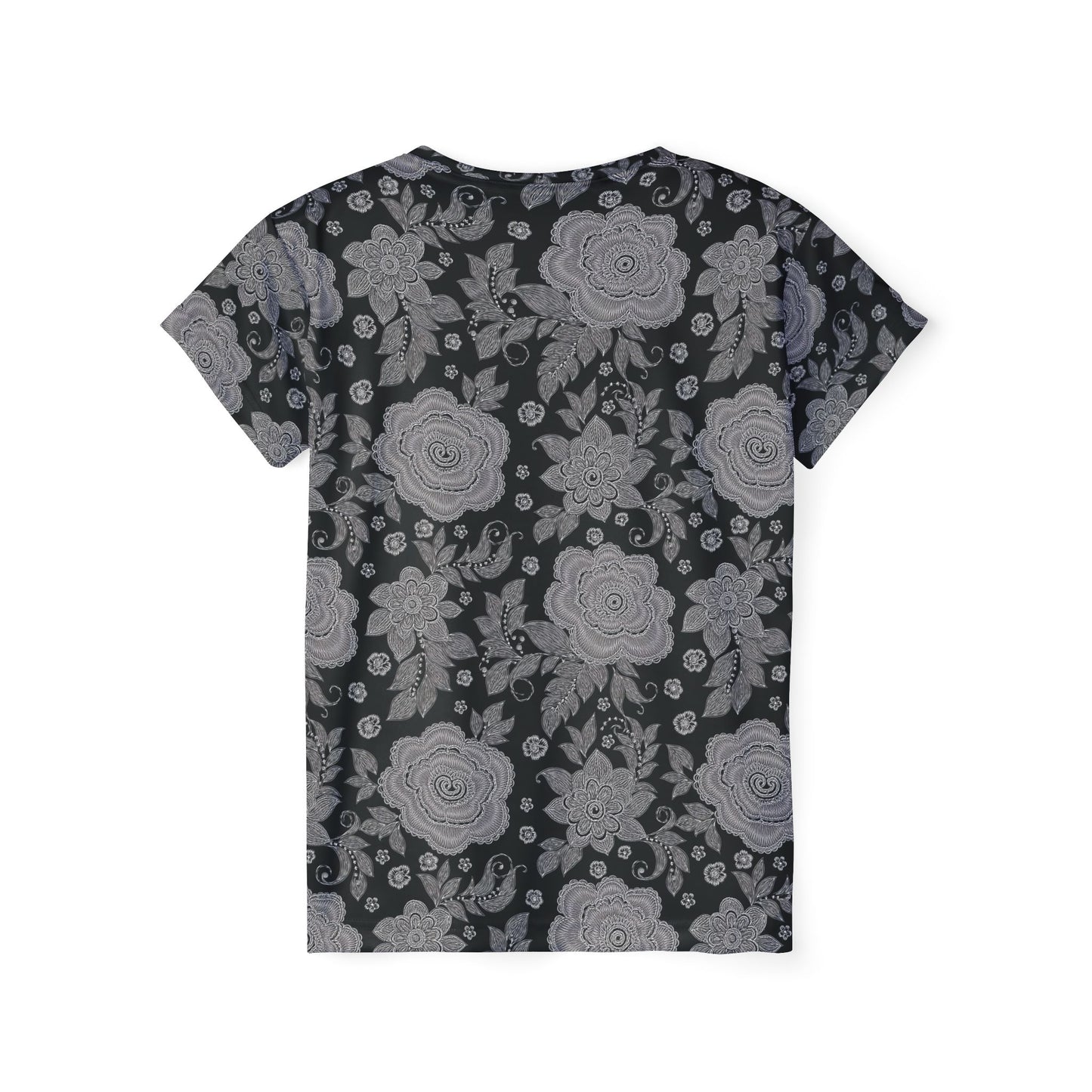 Lace Print Poly Shirt, Poly Shirt with Lace Print, Lace Shirt 59