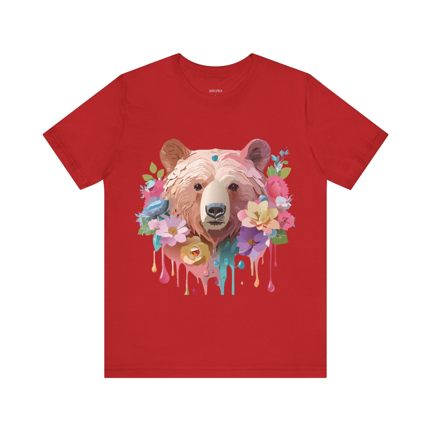 Bear Graphic T Shirt Unisex Adelpha Vintage Art Design Tee Edition