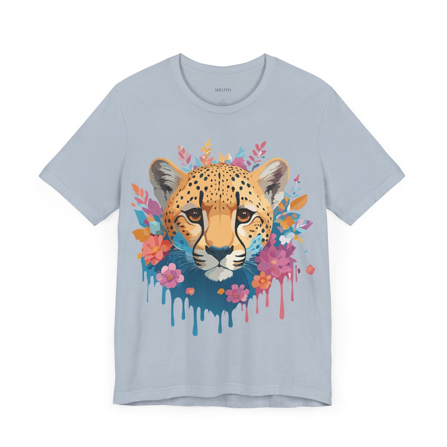 Adelpha Cheetah Graphic Tee Unisex Vintage Inspired Artwork Short Sleeve Jersey