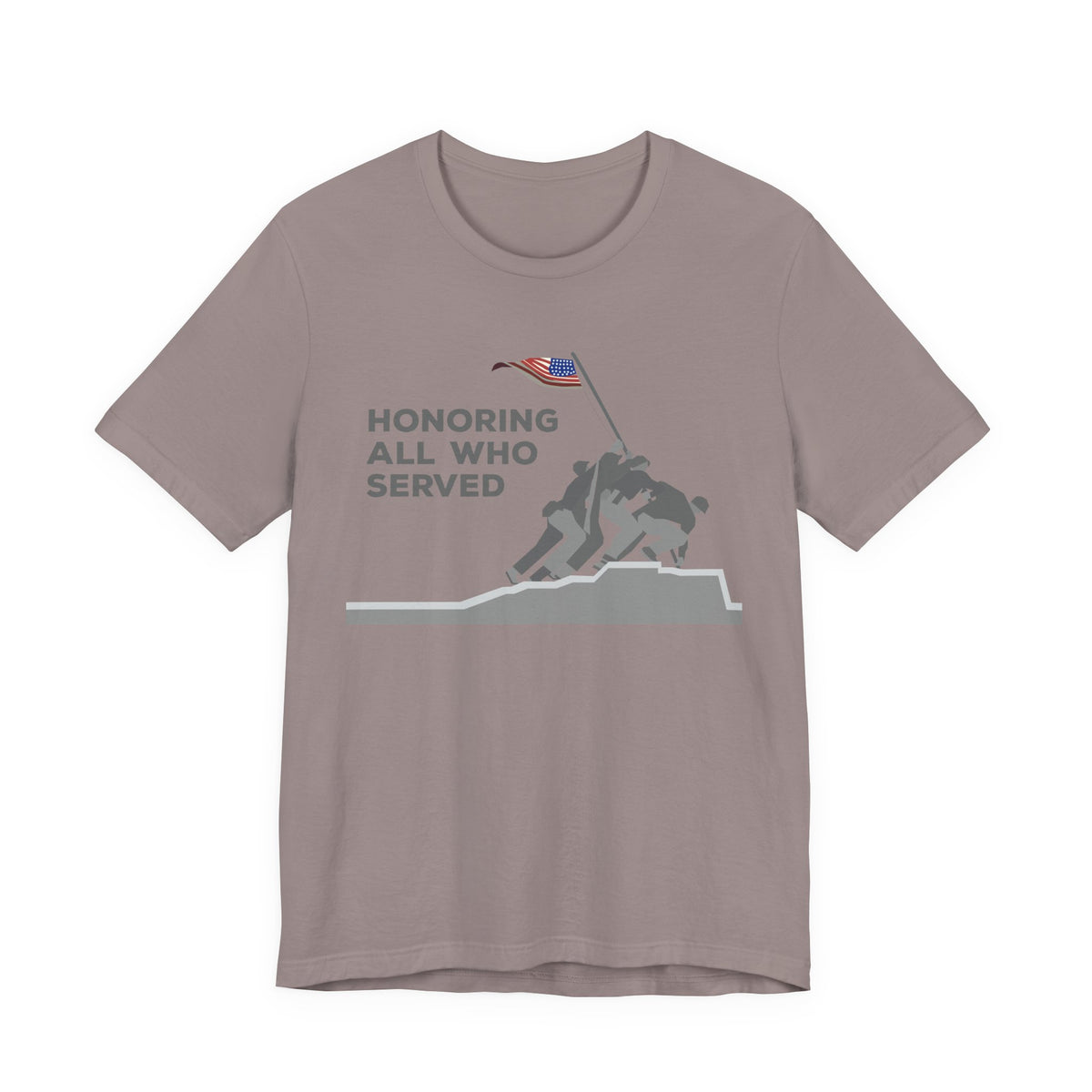 Iwo Jima Flag Raising honoring all who served T-Shirt Military Memorial Unisex Cotton Tee v52