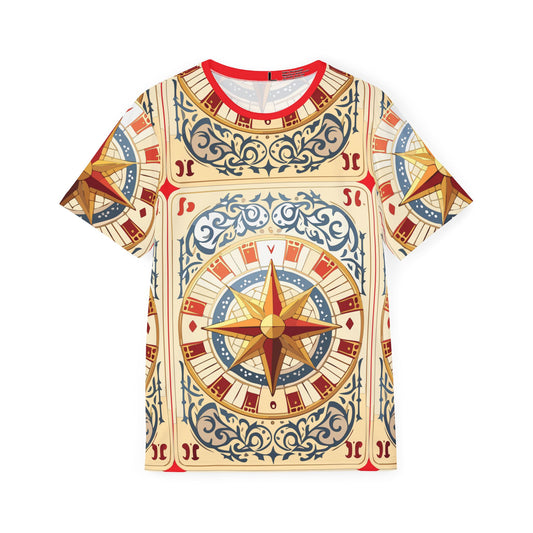 8-Card Deck Graphic T-Shirt, Art Design Poly Shirt, All Over Print Graphic Tee, Playing Cards T-Shirt, Playing Cards Tees