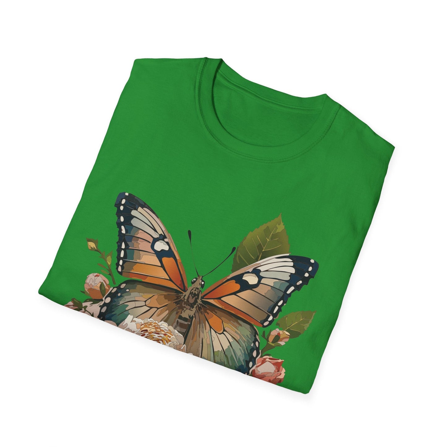 Monarch Butterfly Shirt Unisex Softstyle Cotton Tee Short Sleeve Gildan 64000 Everyday Wear