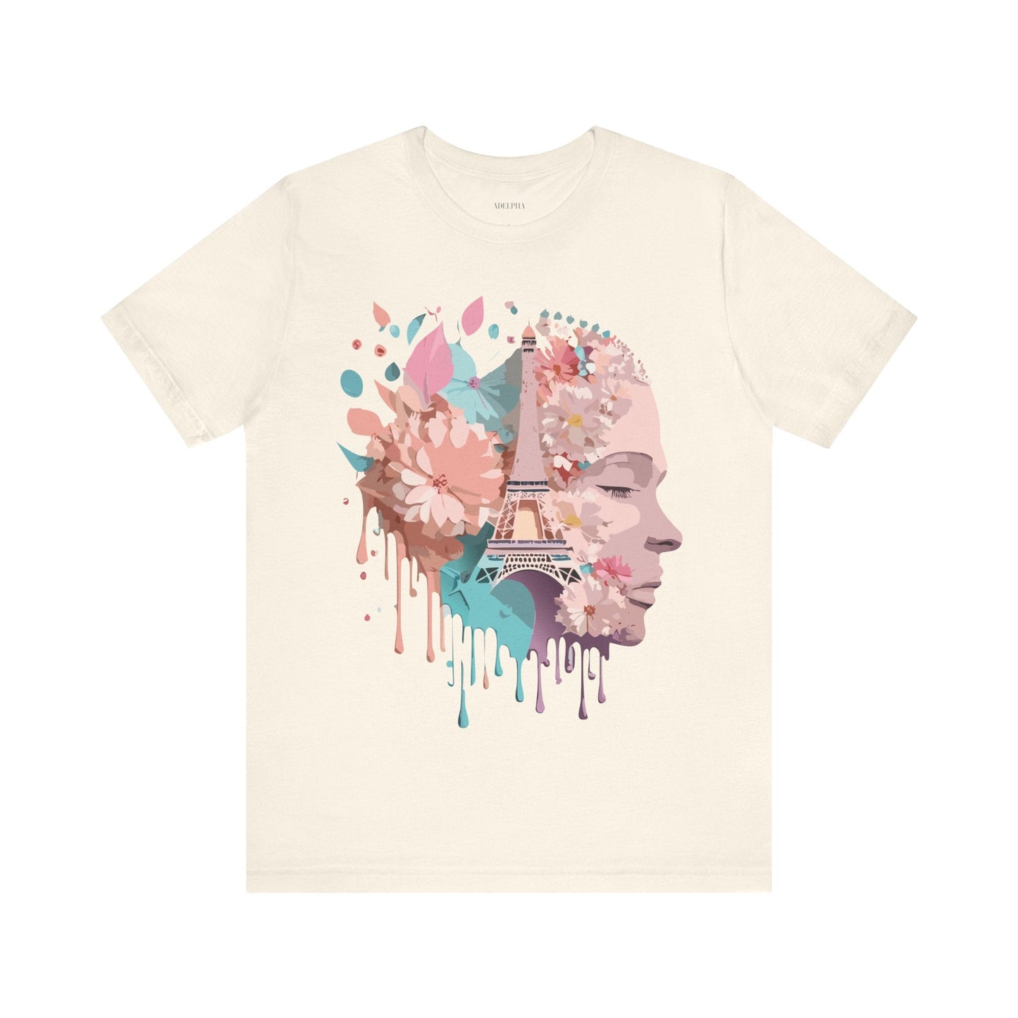 Paris Tourist Shirt Unisex Graphic Tee Featuring Adelpha Vintage Art Design Premium Comfort